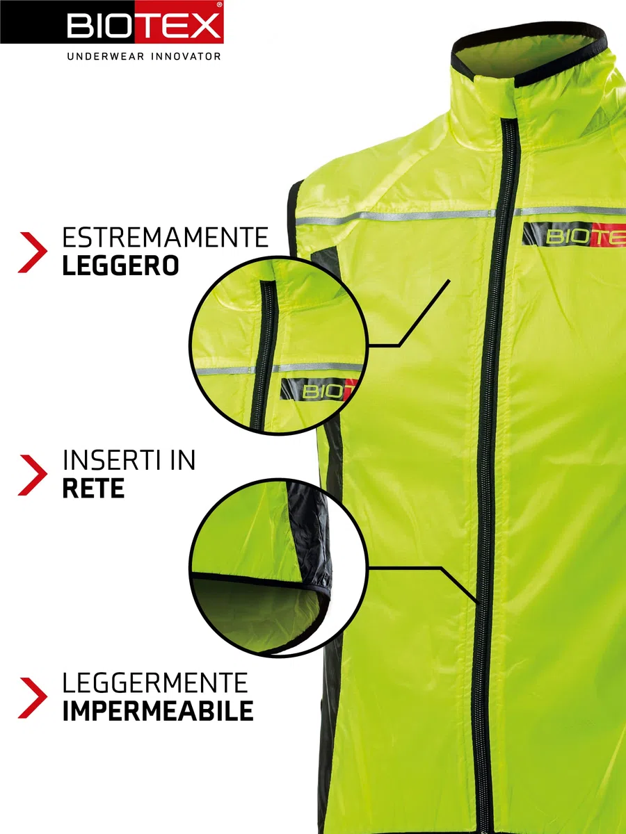 BIOTEX Gilet Antivento Chaleco Unisex adulto (Pack de 1)