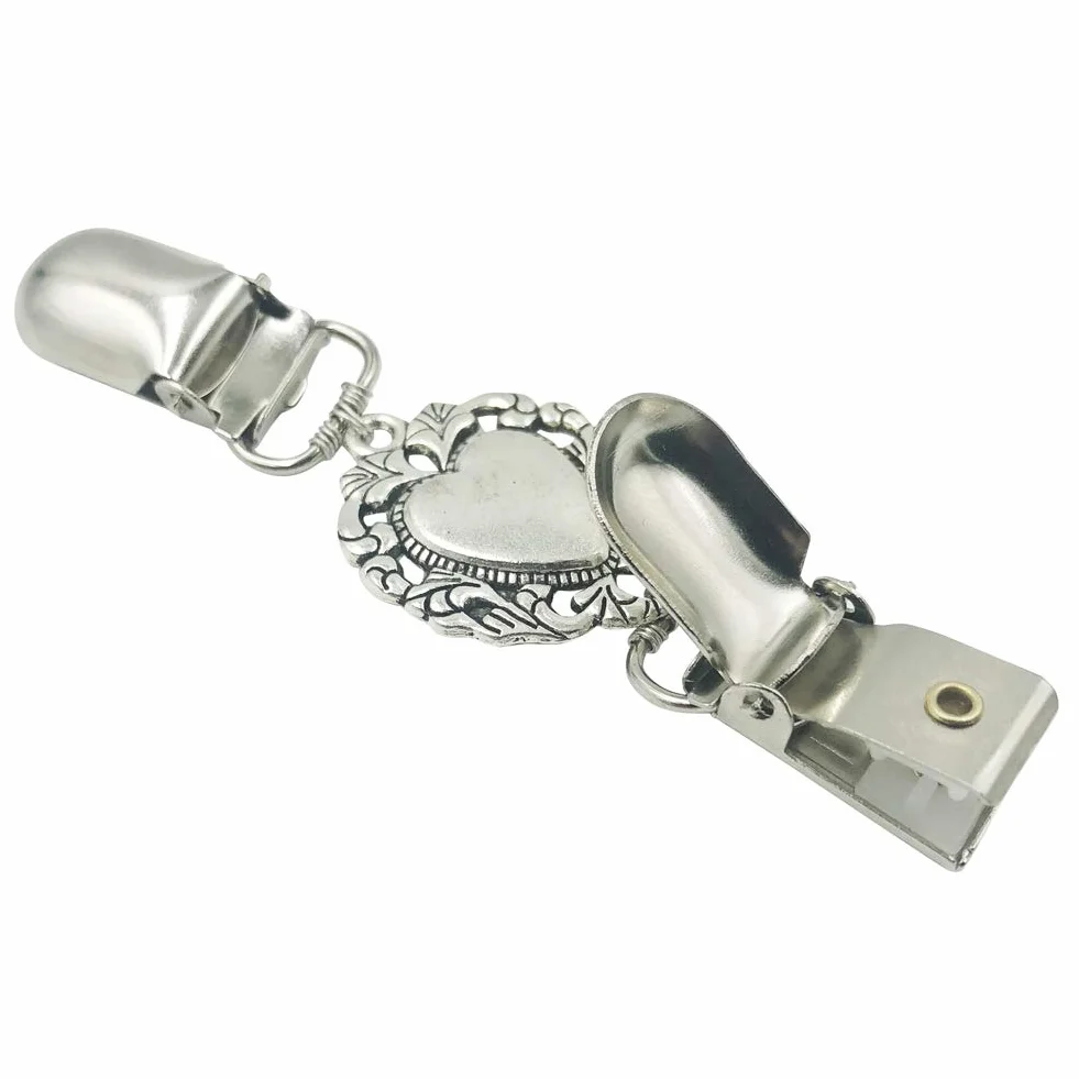 Clip de cardigan Corazón Suéter Clips para mujeres Camisa Clips de vestir Clip trasero Cinch