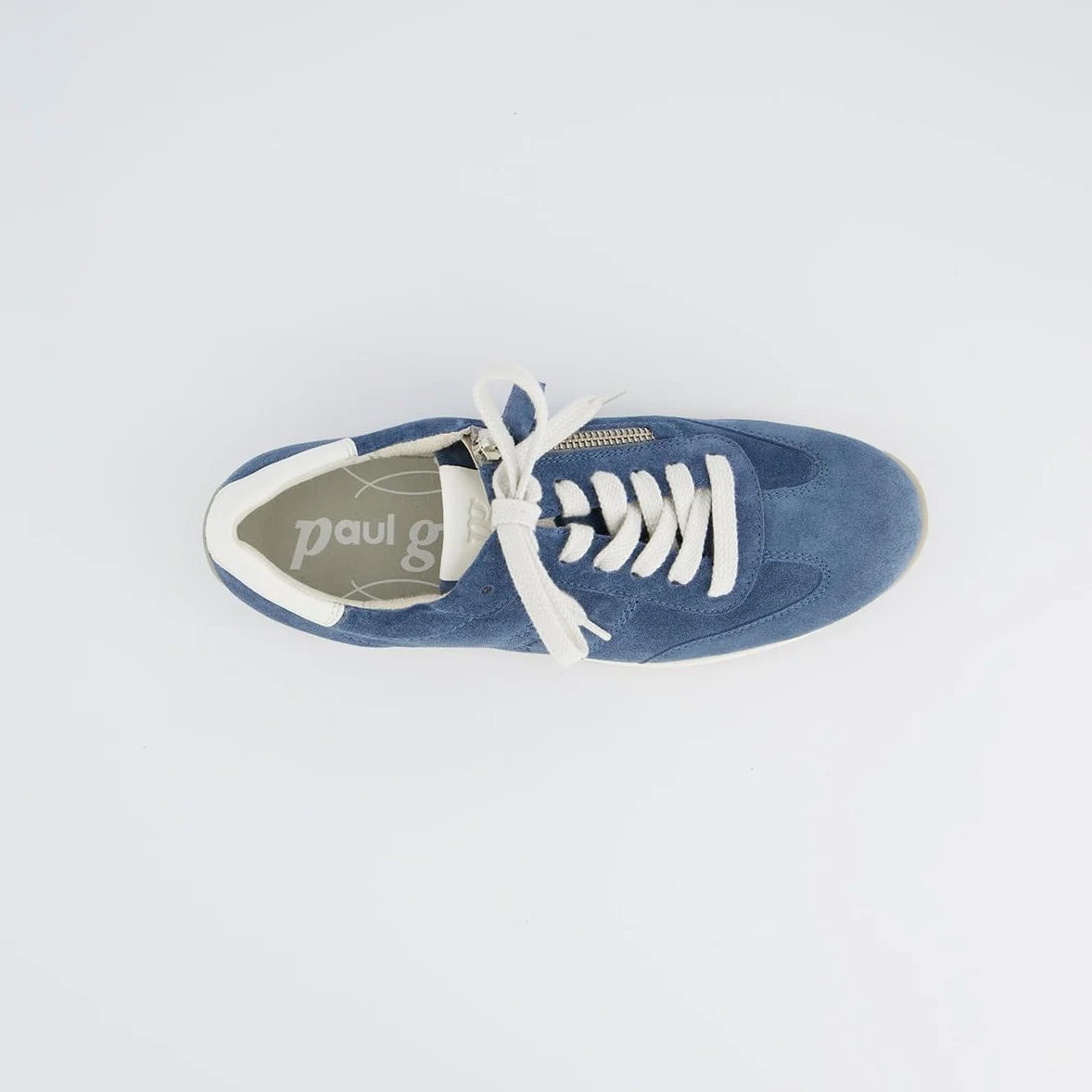 Paul Green Zapatilla 5300-047 de piel rugosa, azul, mujer