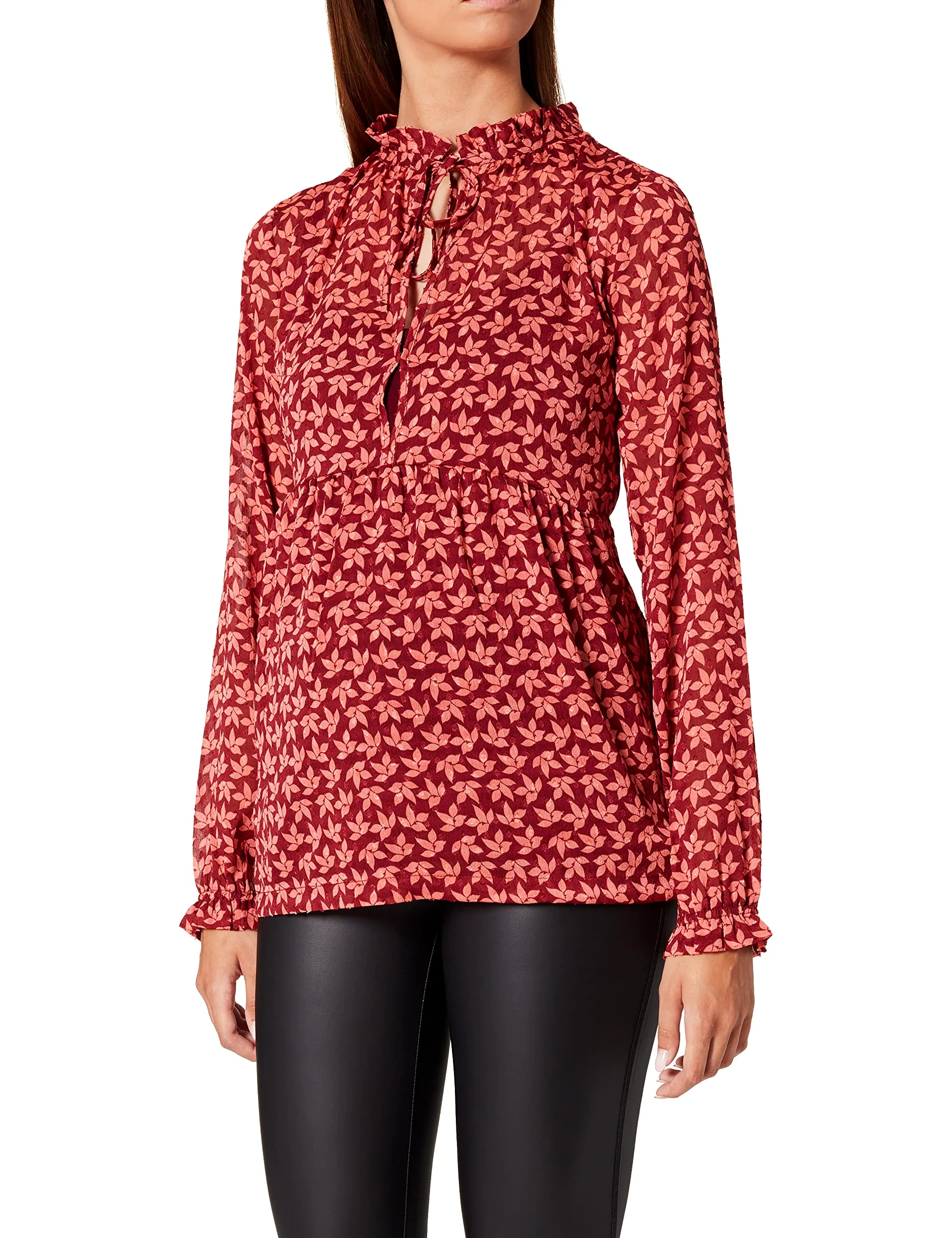 Top Nursing LS Camiseta de Manga Larga premamá para Mujer