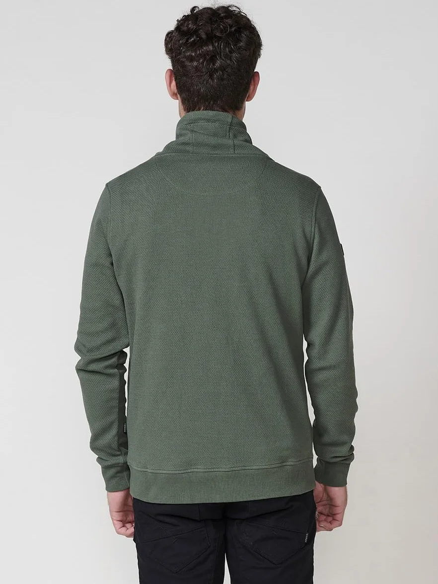 Koroshi Sudadera Hombre Cuello Alto con Cordón Ajustable 2521SU32