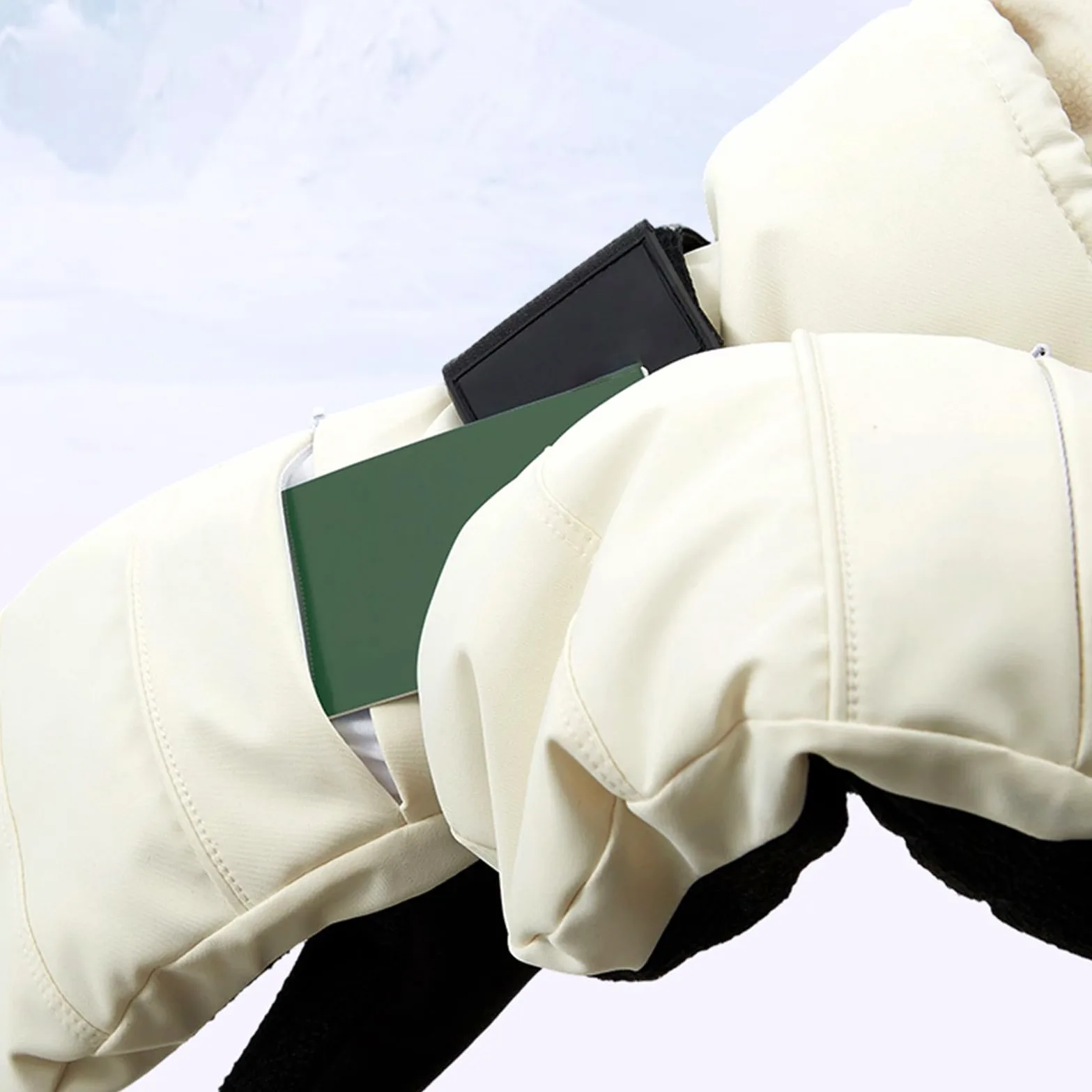 Guantes de motocicleta para clima frío, guantes térmicos para pantalla táctil, con protector de muñeca, guantes de snowboard con forro polar, para hombres, motocicleta, esquí, nieve, ciclismo