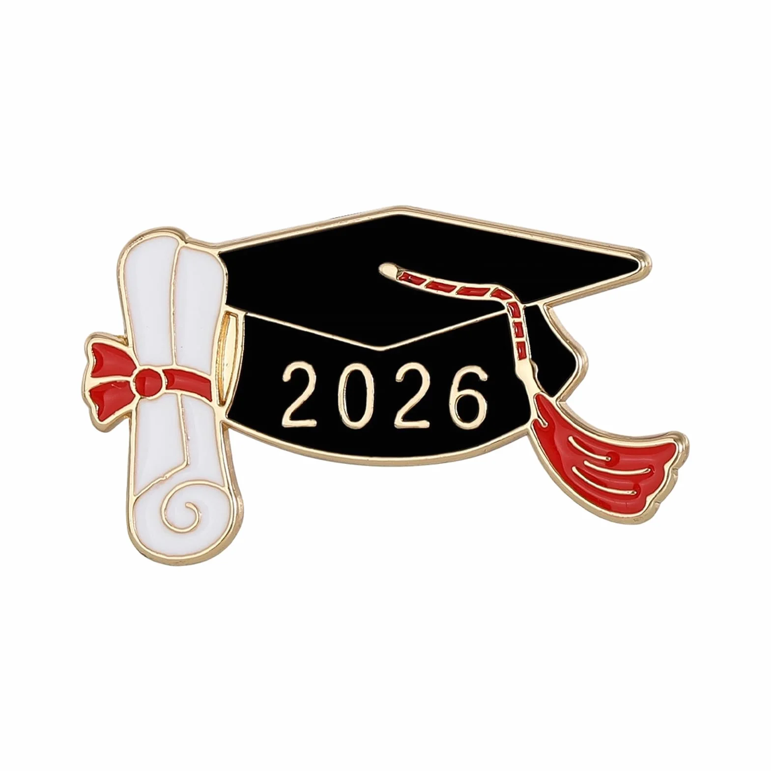 Broche de graduación, insignias de solapa de, pines de graduación 2026 | para profesor, escuela, estudiante, escuela secundaria, universidad, cuello, chal, suéter, bufanda, abrigo, chaqueta