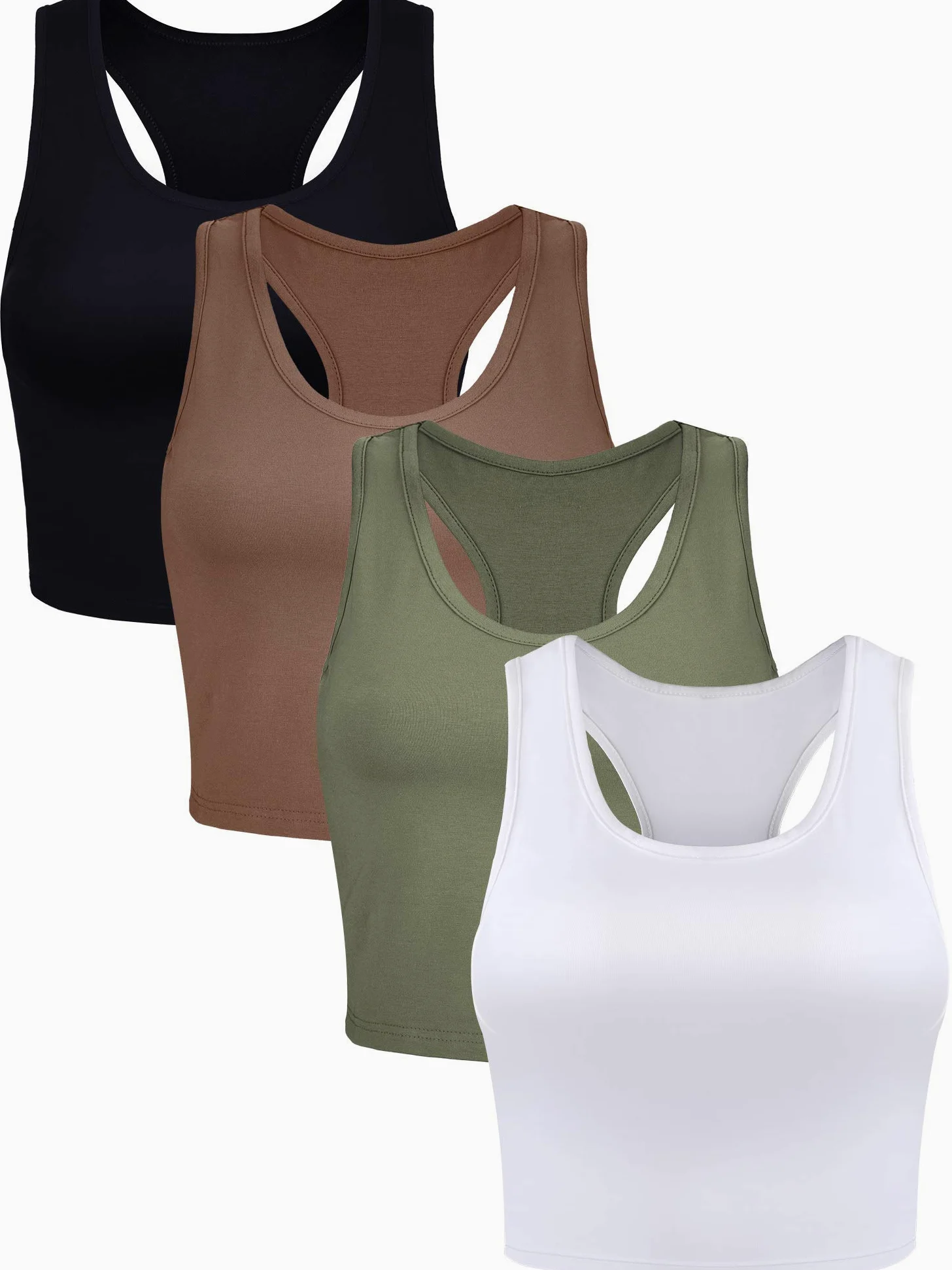 Geyoga Casual Sin Mangas Mujer (Pack de 4)
