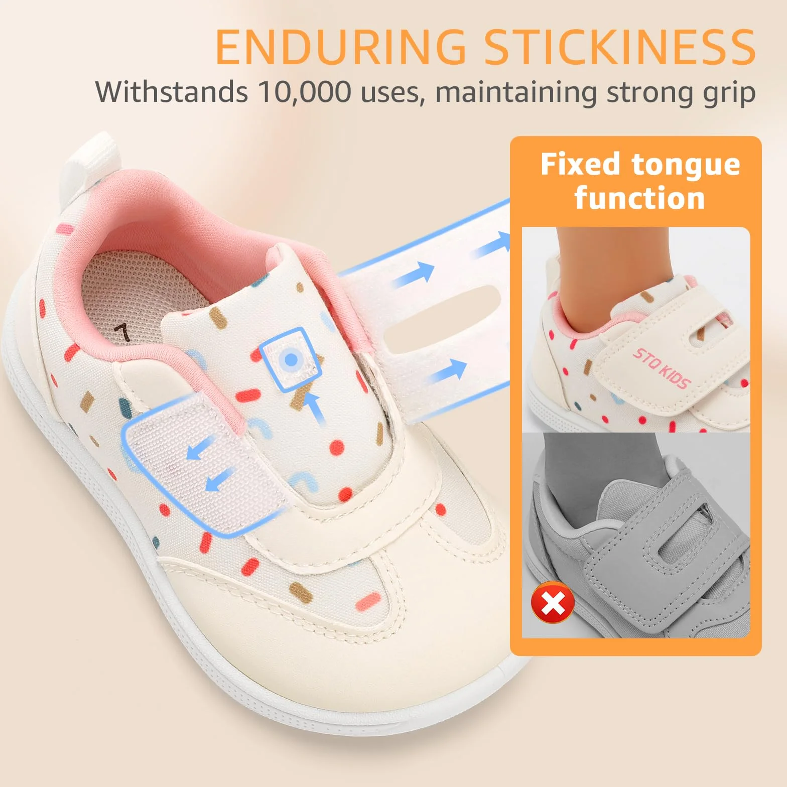 STQ KIDS Barefoot Niños Zapatillas Deportivas Niña Calzado Respetuoso Primeros Pasos Non-Slip Descalzo Caída Cero