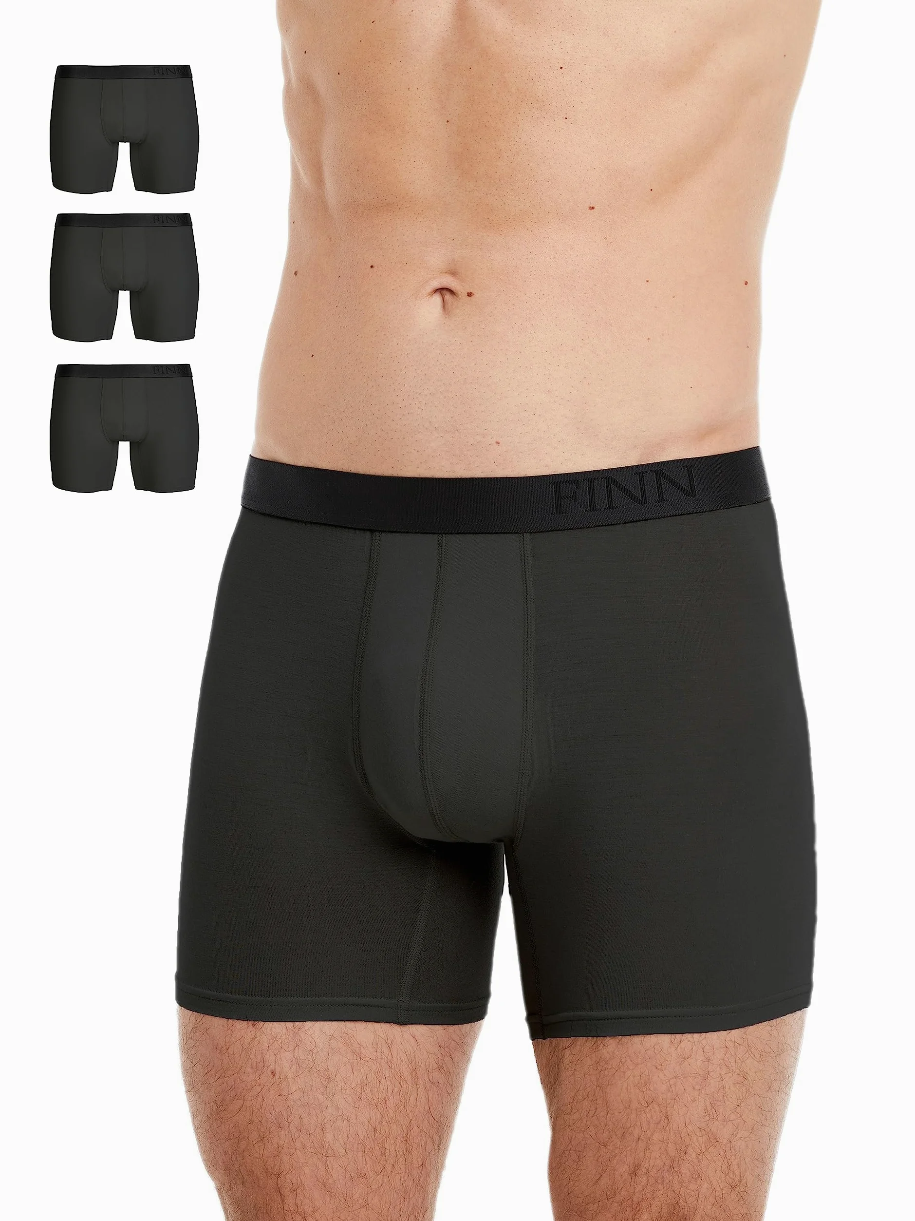 FINN Calzoncillos Hombre Pack de 3 Bóxer Micromodal Transpirables