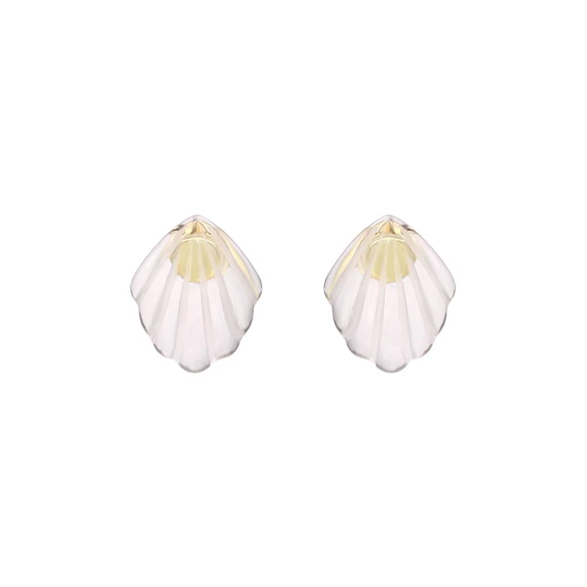 Pendientes de concha marina, aretes de cristal de oro amarillo de 18 quilates, joyería fina, regalos para cumpleaños y aniversario