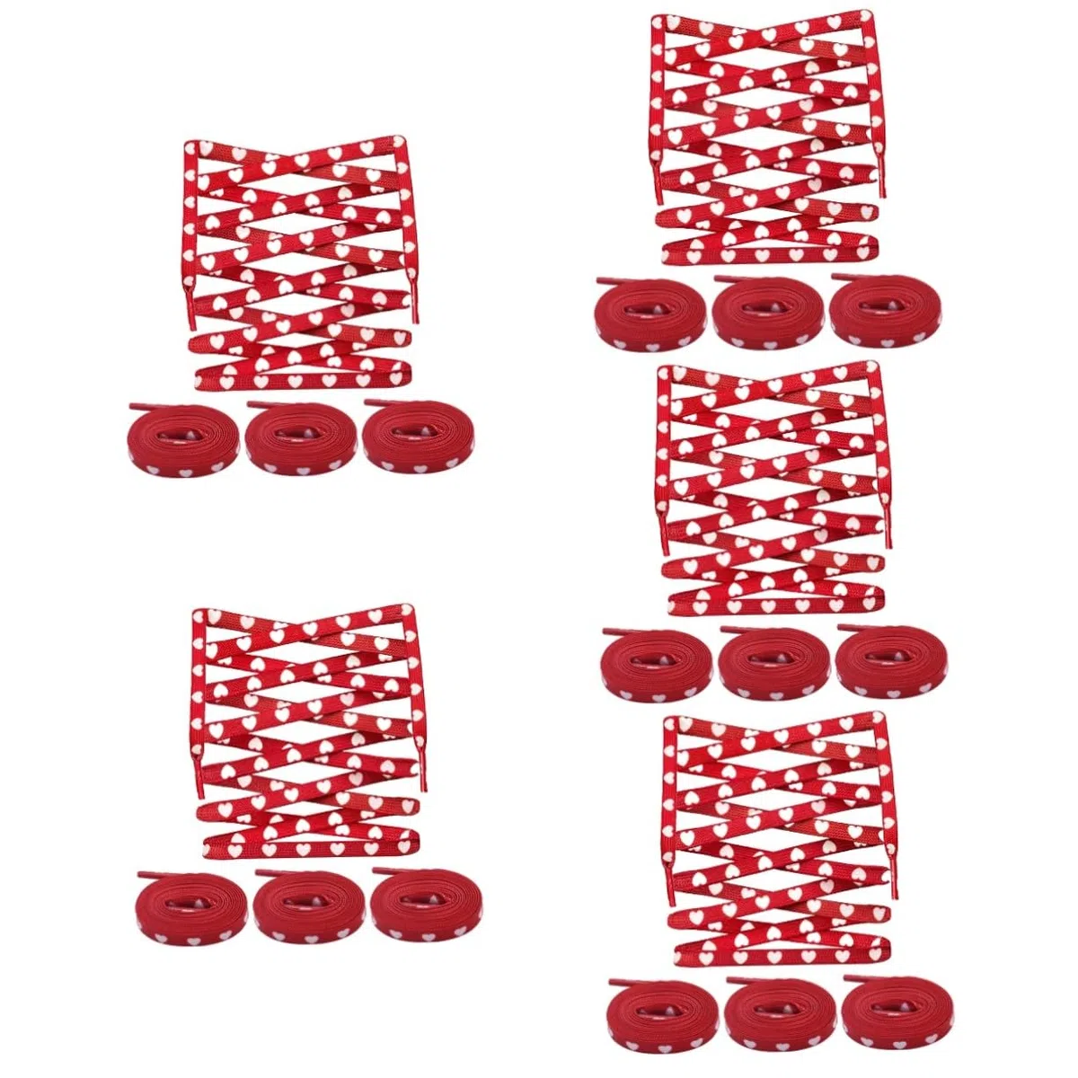 SHERCHPRY 5 Juegos Prácticos Para Zapatillas Planas Con Cordones Diseño Amplio Fácil De Instalar Resistentes Y Cómodos 2 Pares X 5