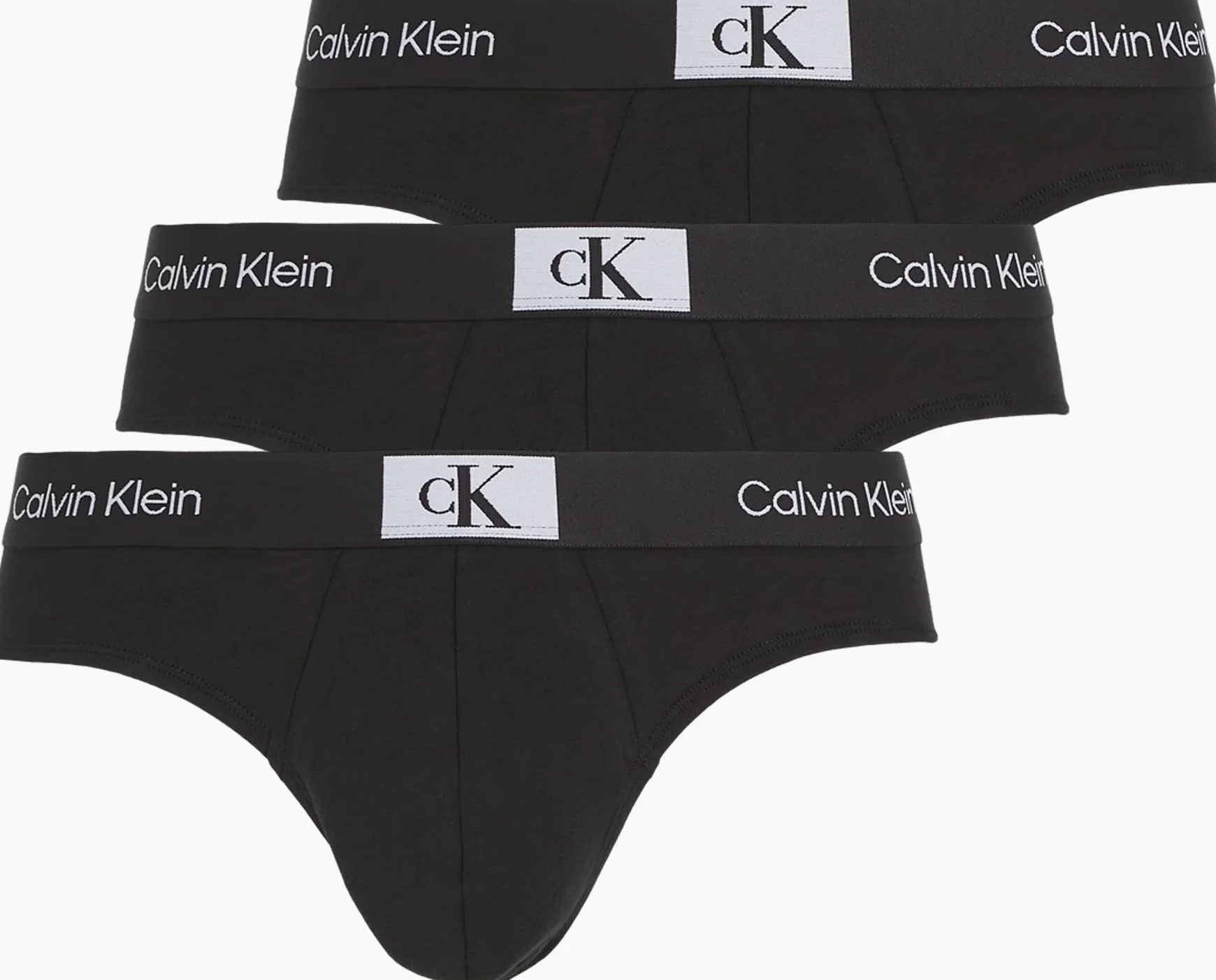 Calvin Klein Hombre Pack de 3 Calzoncillos Hip Briefs Algodón con Stretch