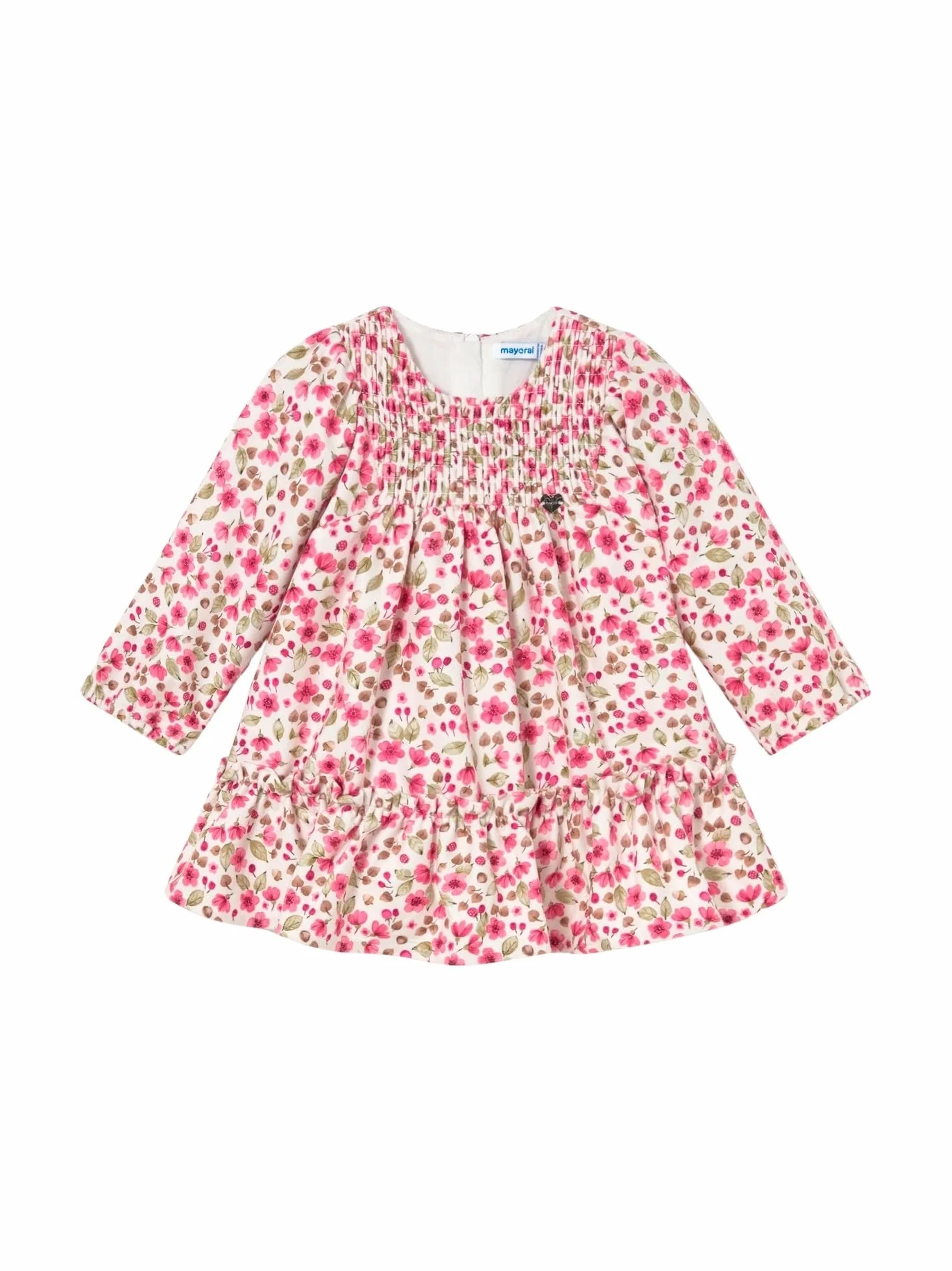 Mayoral Vestido Terciopelo Estampado para bebé niña Petalo