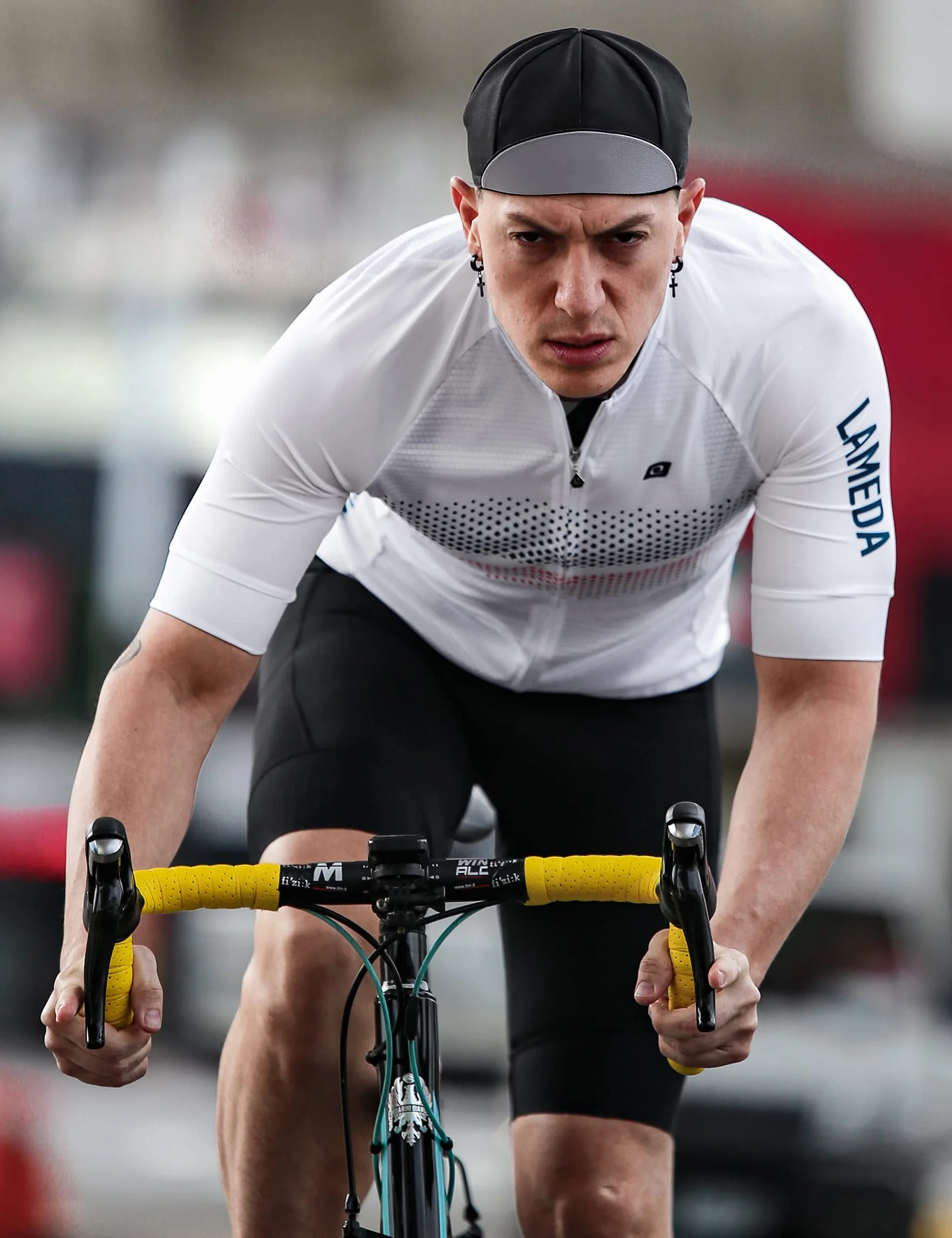 LAMEDA Maillot Ciclismo Hombre Verano Poliéster 100% Transpirable