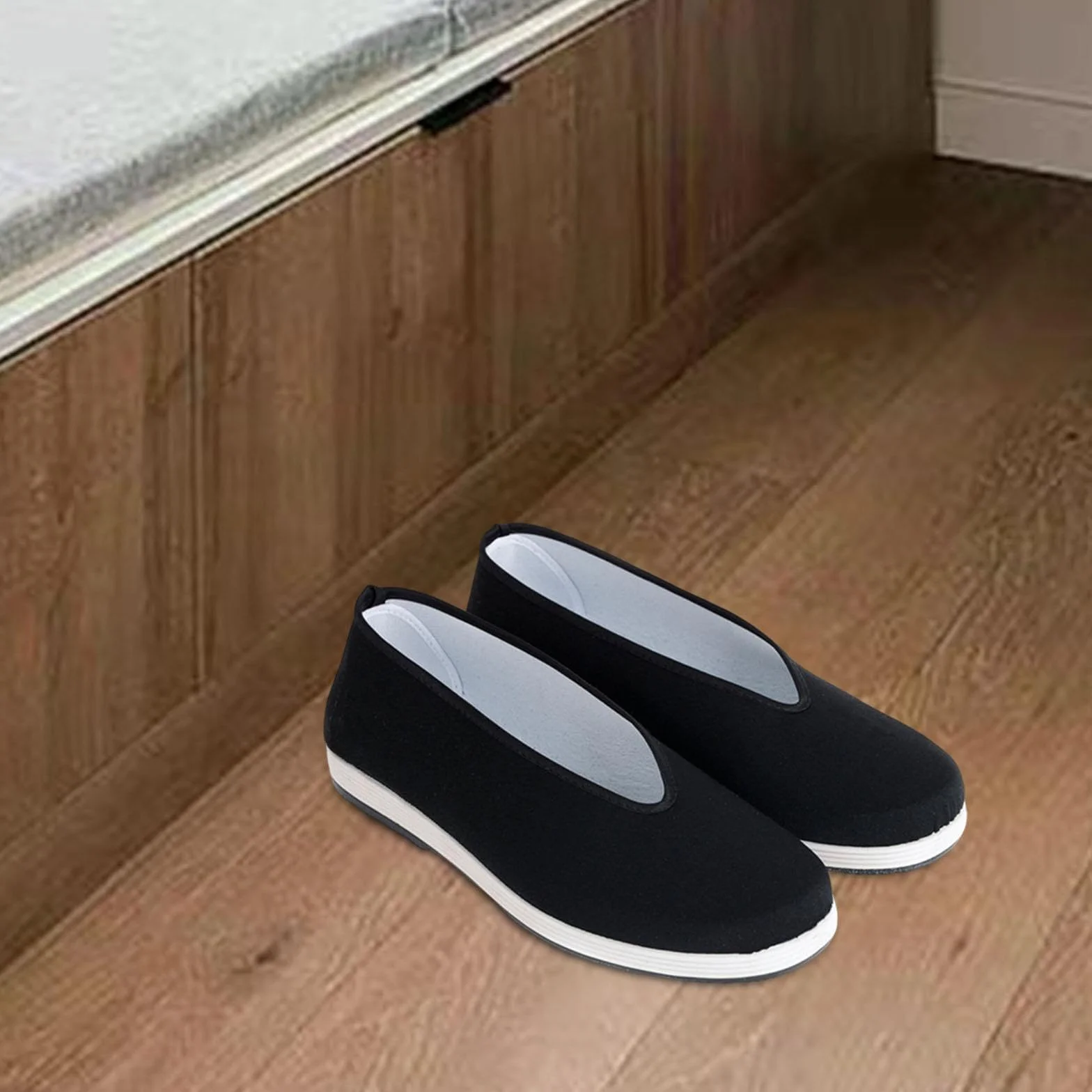 Zapatos de Kung Fu, Zapatos de Lona, Duraderos para Hombres Y Mujeres, Transpirables, Antideslizantes, Suela de Goma, Zapatos de Artes Marciales,