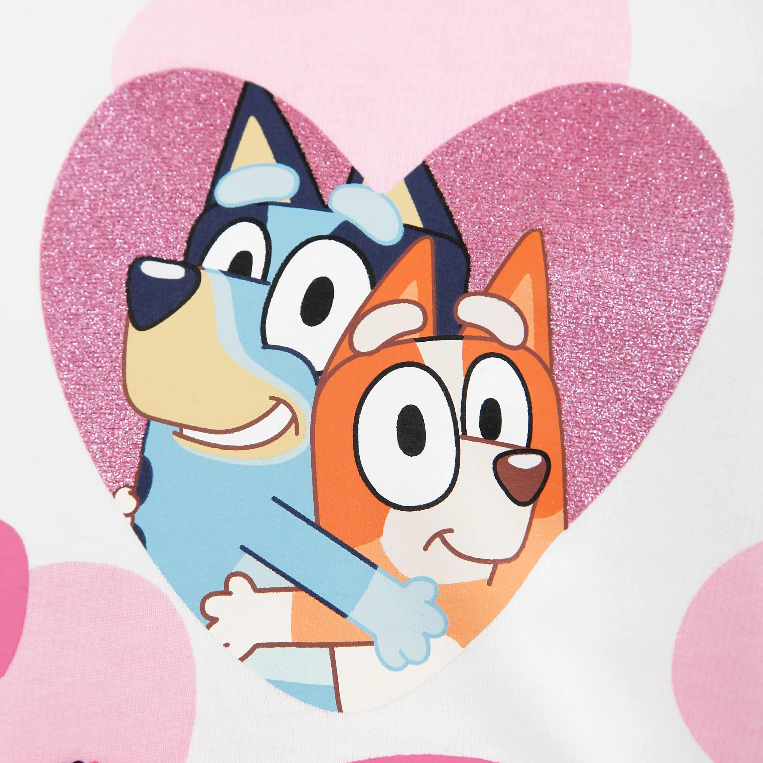 Bluey Bingo Sudadera Niña Blanca Verano