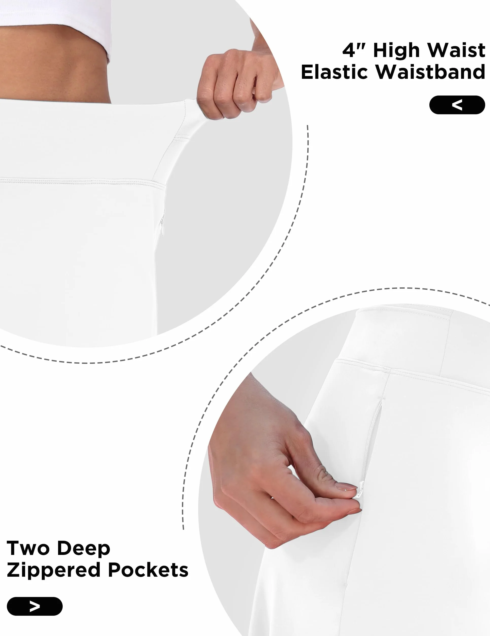 Pantalón de golf mujer Desol Falda 50,8 cm rodilla con bolsillos