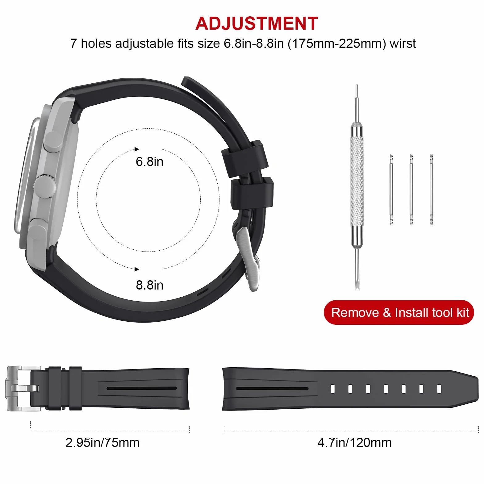 BONACE Correa para Omega x Swatch MoonSwatch/Rolex Watch/SEIKO Watch de 20 mm,Correa de repuesto de silicona para reloj Omega X Swatch Moonswatch Speedmaster sin espacio