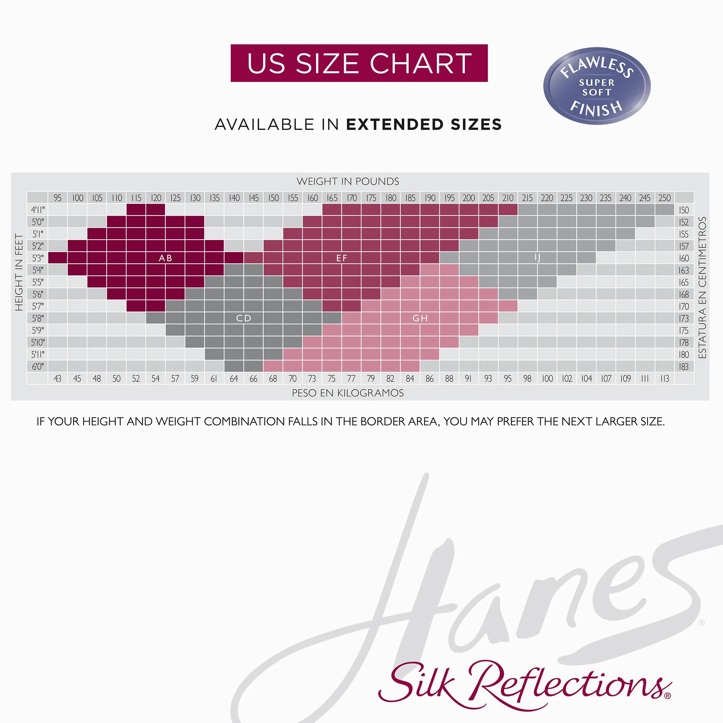 Hanes Silk Reflections Sheer Toe, Silky Sheer Finish Thigh Highs Pantimedias Mujer (Pack de 1)