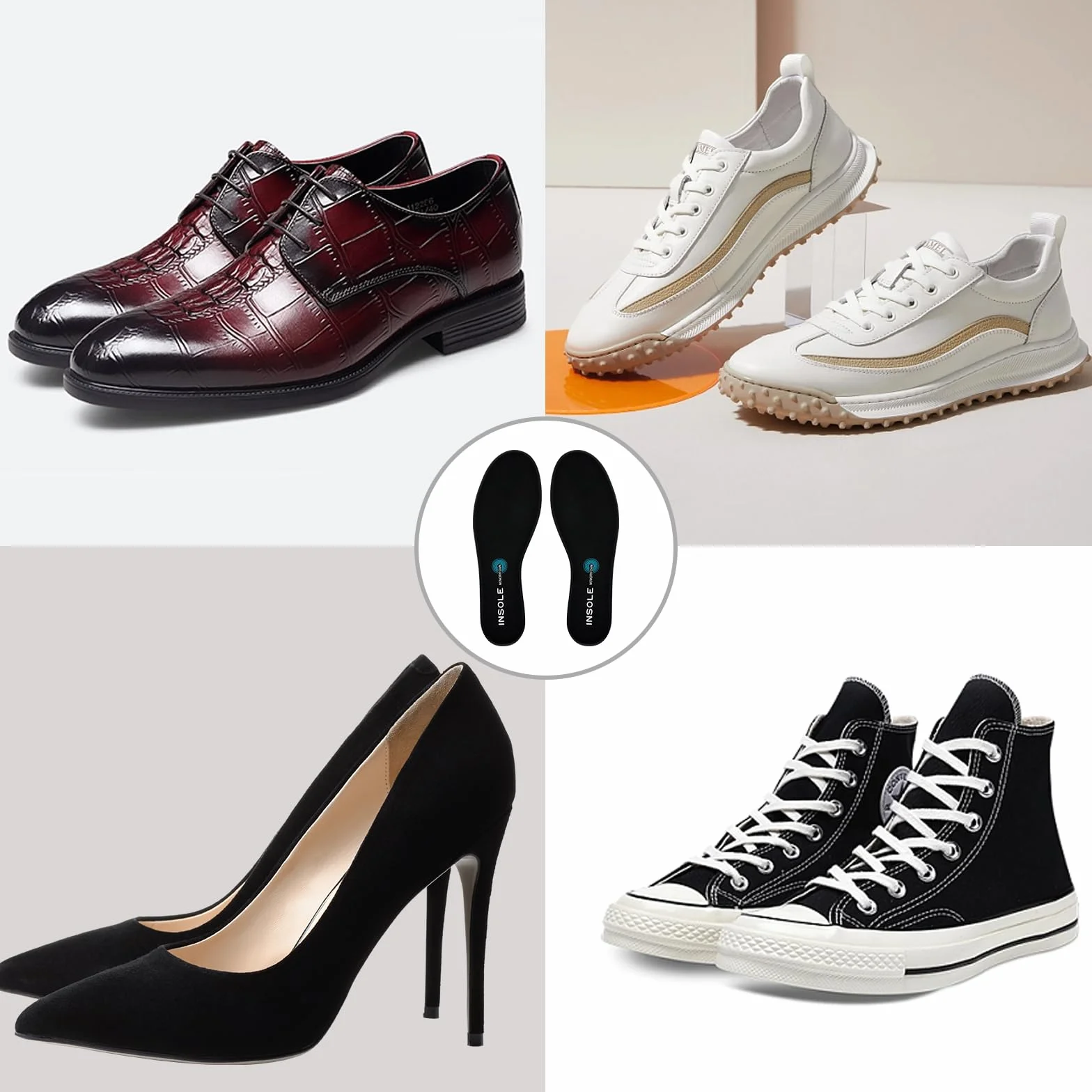 Plantillas Memory Foam Ajustables 37-41 para Mujer y Hombre