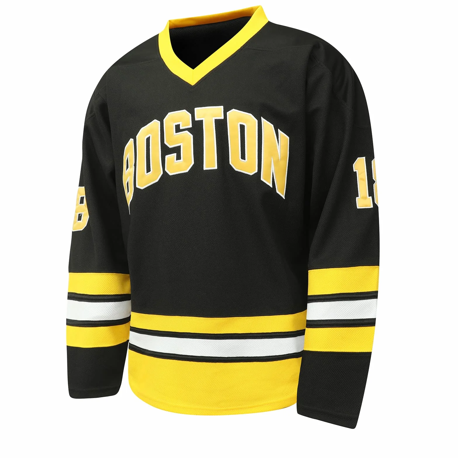 Happy Gilmore #18 Jersey Boston Adam Sandler 1996 Movie Ice Hockey Jersey cosido S-XXXL, ropa de hip hop de los años 90 para fiesta