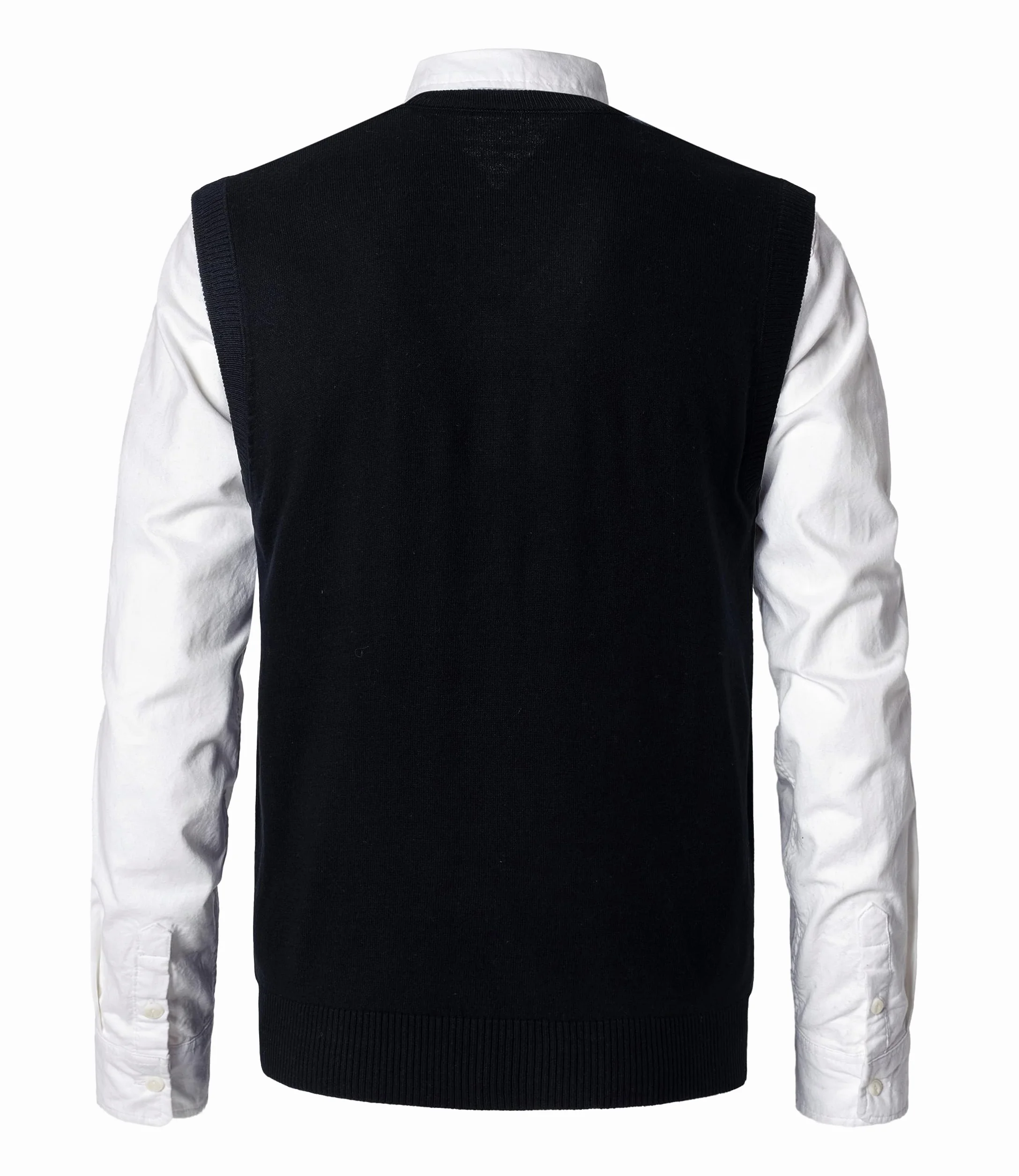 Hombre Invierno Sin Mangas con Cuello En V Chaleco Casual de Negocios Casual Suéter Sin Mangas Punto Chaleco suéter Caballero Suéter Cardigans Tank Tops