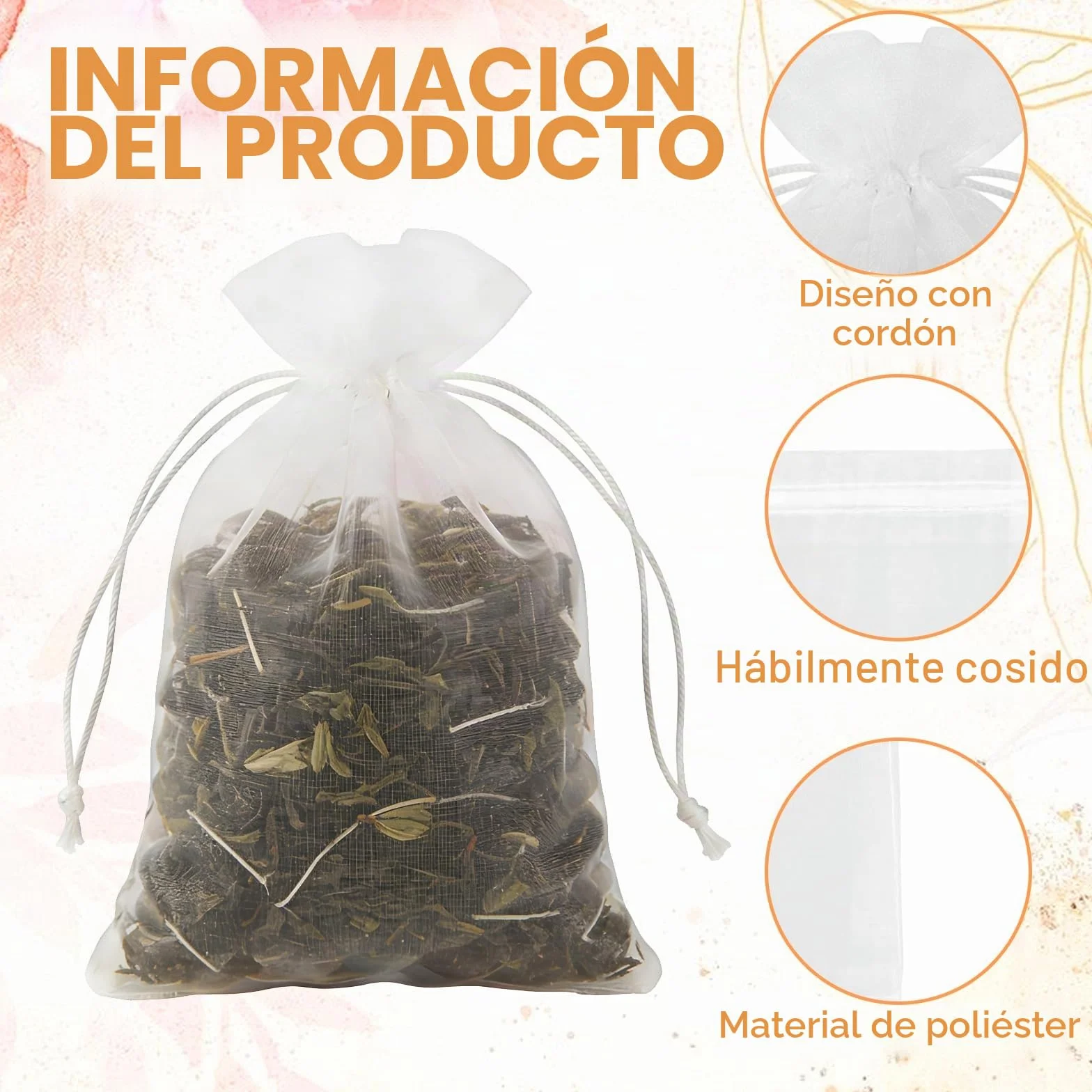 100 Piezas Bolsas de Organza 10x15cm Bolsas de Organza Pequeñas para Joyas Festivales Boda Dulces Regalos