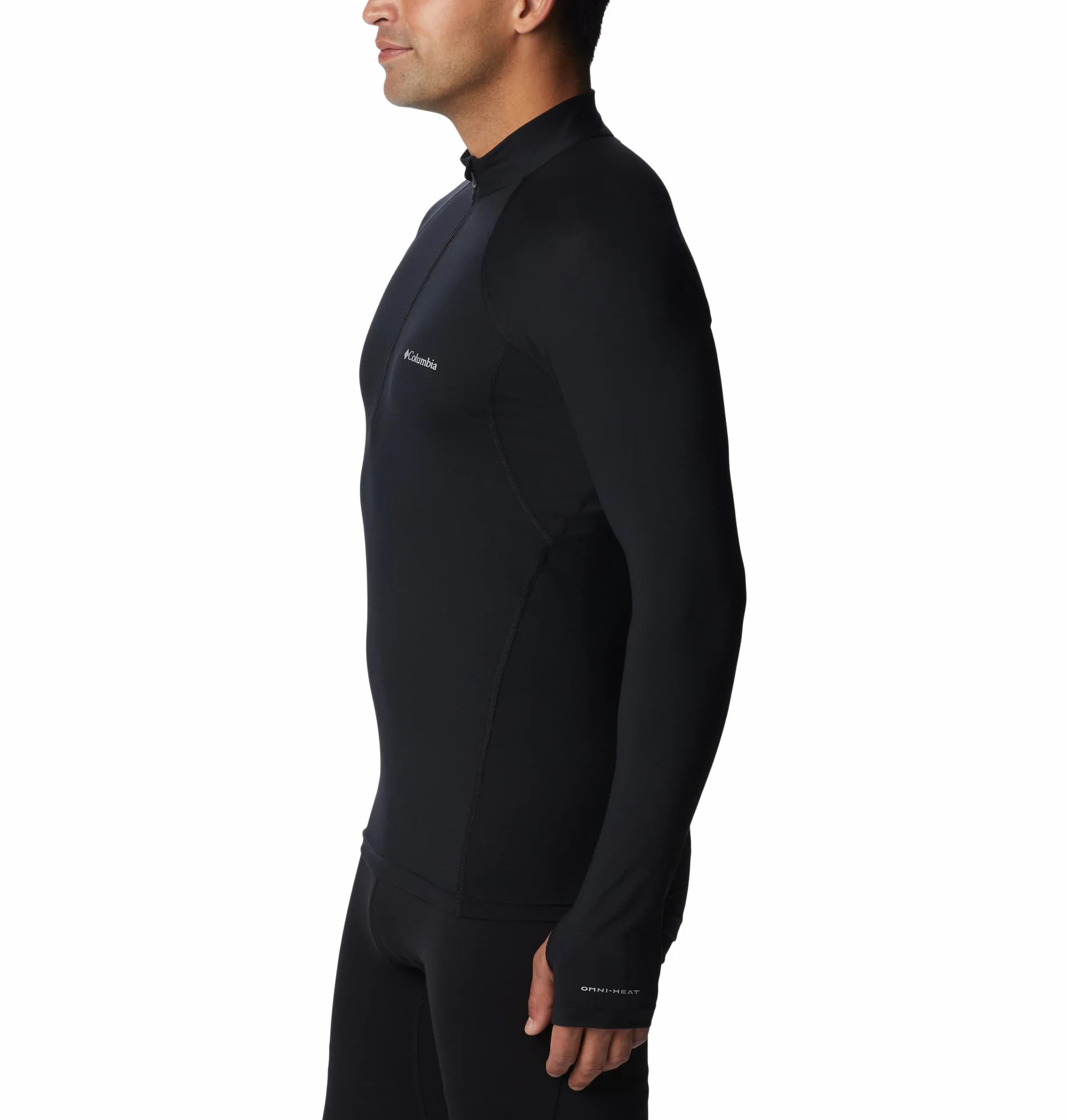 Columbia Midweight Stretch Long Sleeve Half Zip, Ropa Interior Camiseta Térmica para Hombre