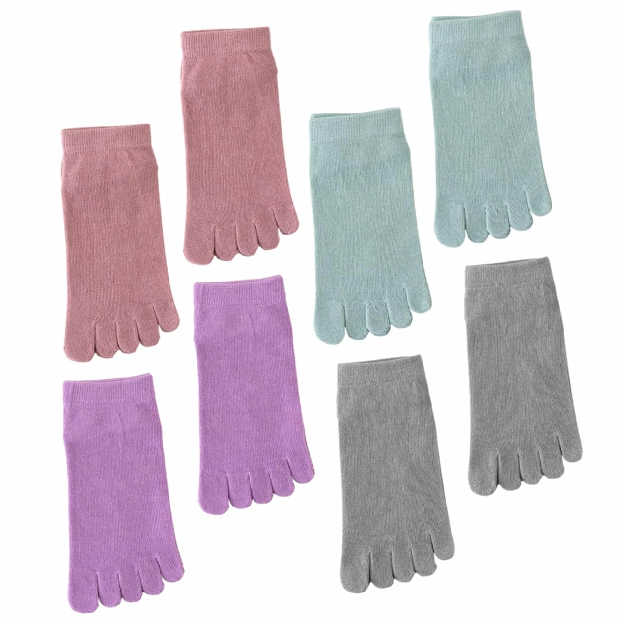5 Series Calcetines Invisibles Mujer De Calcetines De Dedos Transpirables Suave Y Antideslizante Uso Diario Zapatos Bajos Y Deportivos 4 Pares*5