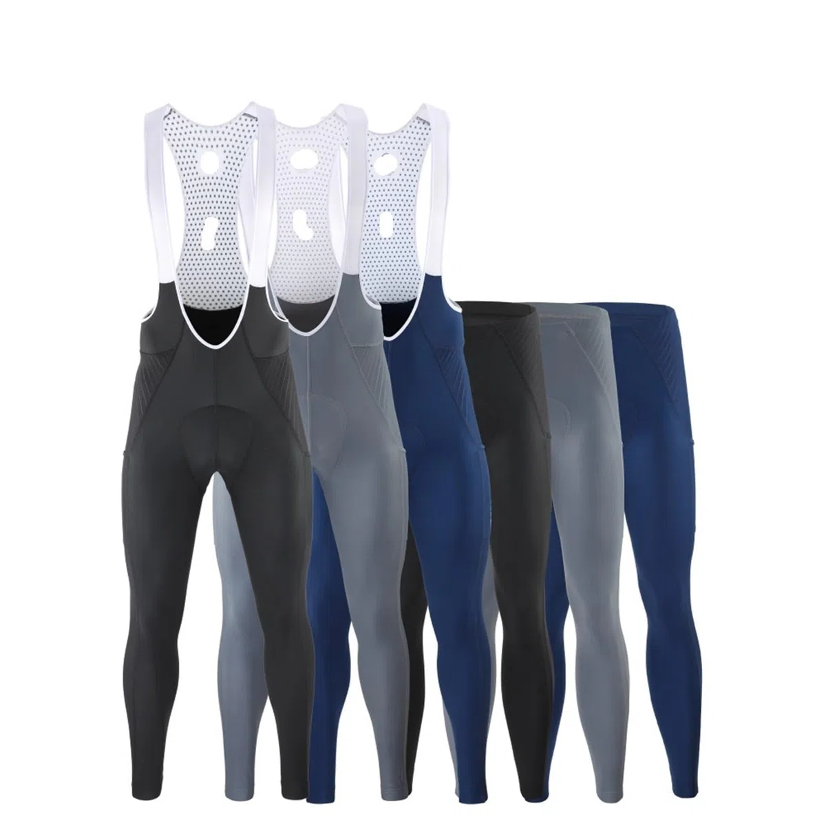 Largo Culote Ciclismo Pantalones Largos de Ciclismo for Hombre, Pantalones Reflectantes con Almohadilla de Gel for otoño, Pantalones Transpirables con Bolsillo Trasero Adecuado para Hombres