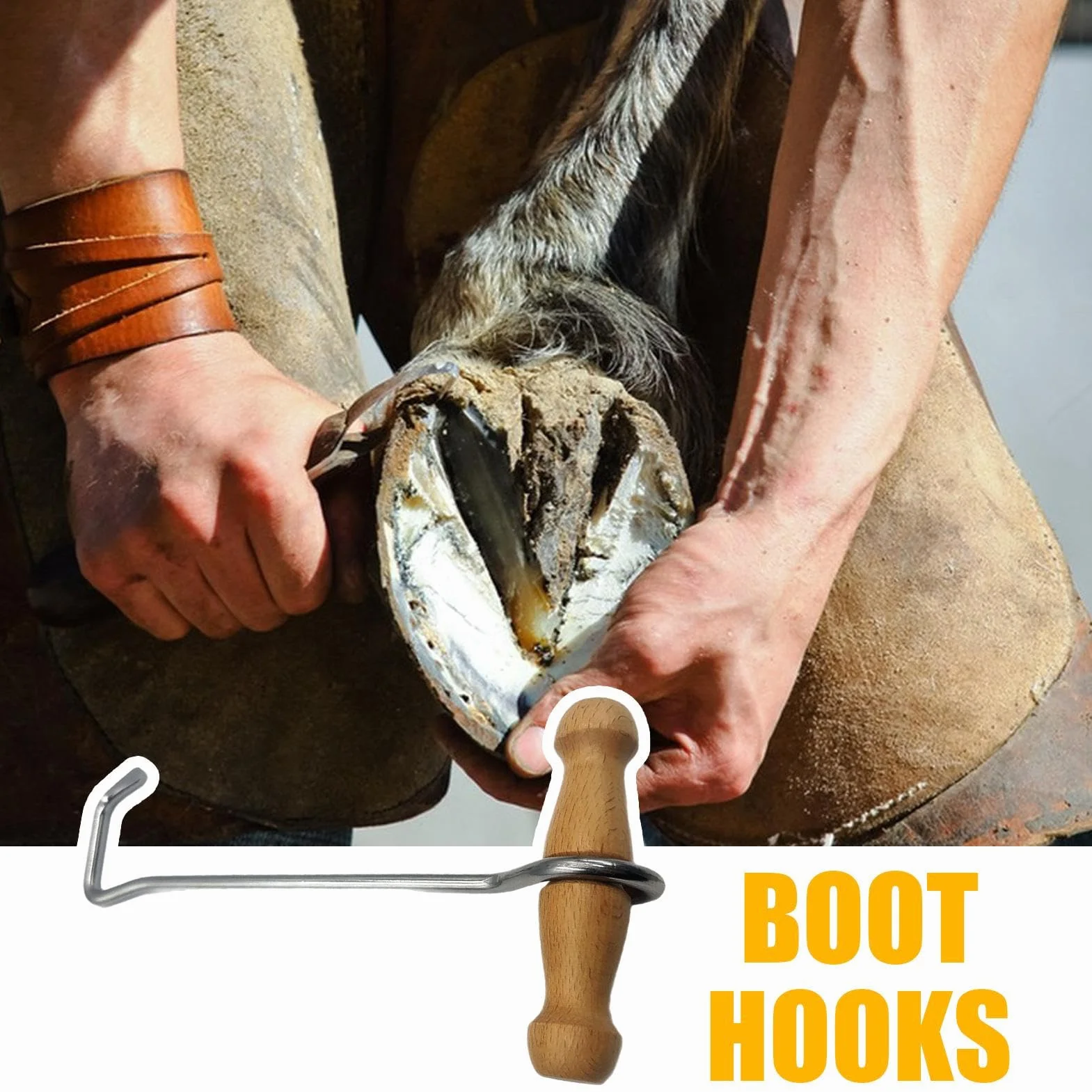 Extractor de botas, con mango de madera, antideslizante, ergonómico, de larga duración, ayuda para familiares, mujeres, amigos, senderismo, caminata