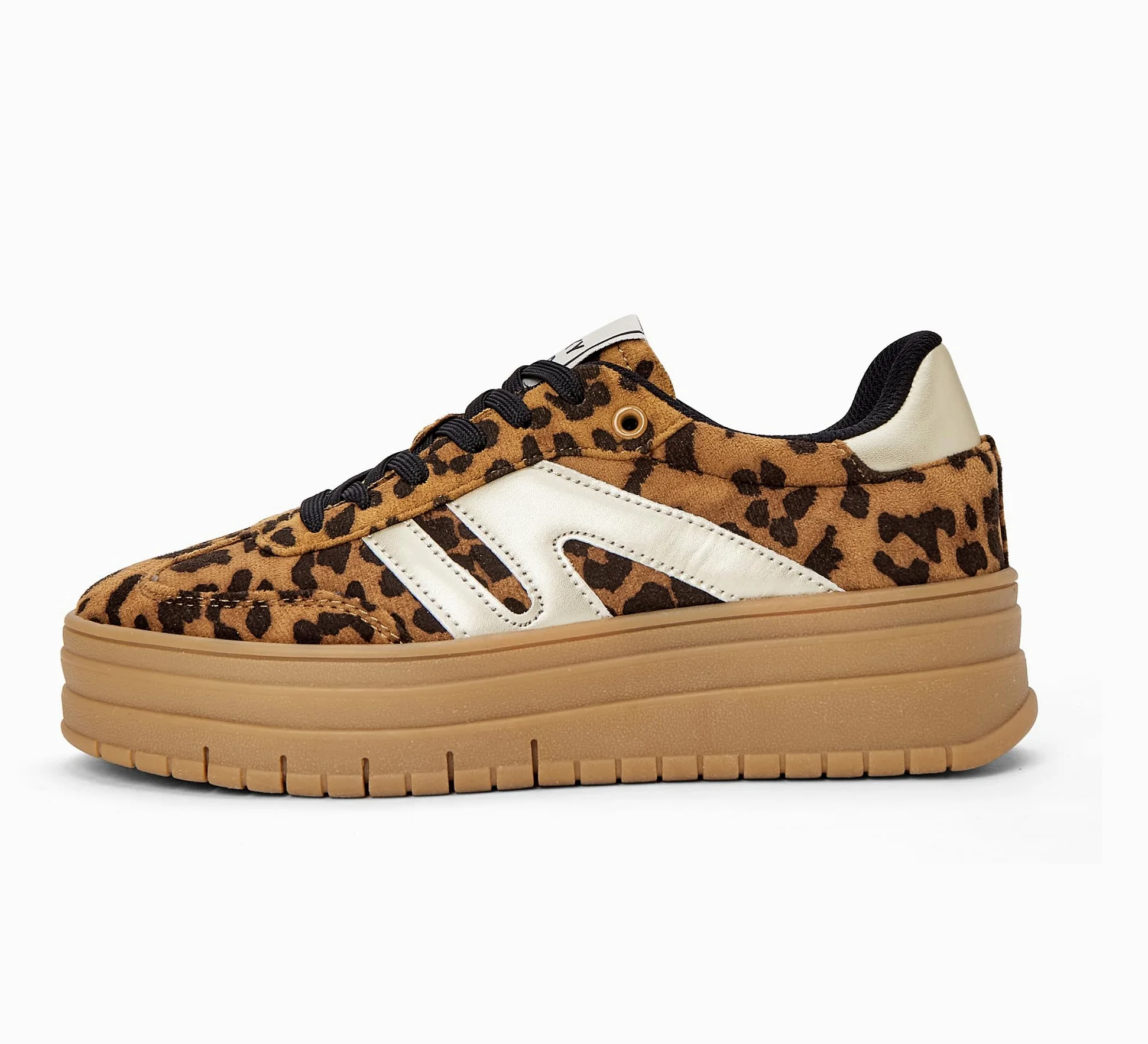 LUCKY STEP Zapatillas Plataforma Mujer - Cuña Clásica Lona Retro Tobillo Bajo Cómodas Diarias