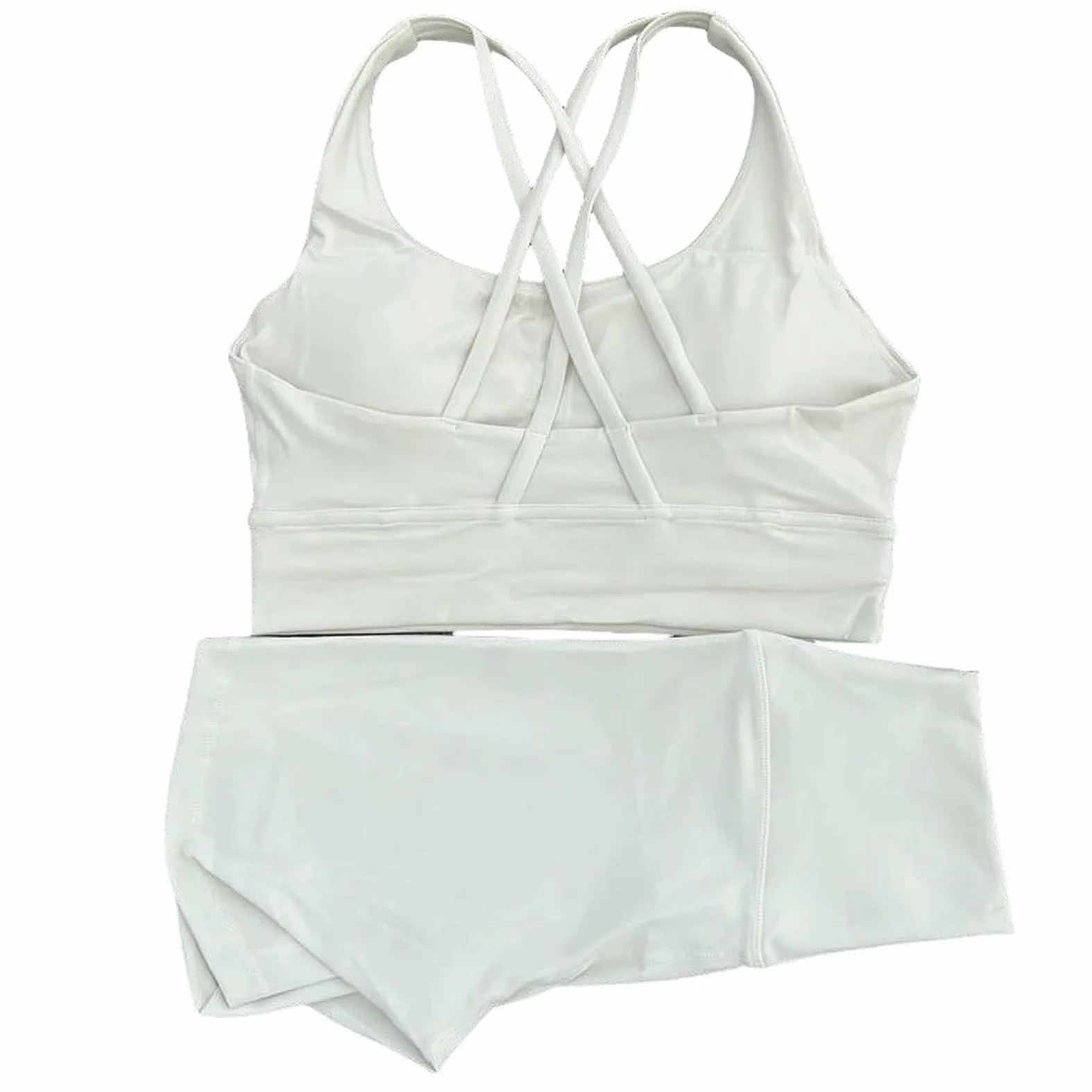 Conjunto de entrenamiento y fitness para mujer, suave, gimnasio, yoga, ciclismo, leggings cortos, traje deportivo para entrenamiento atlético