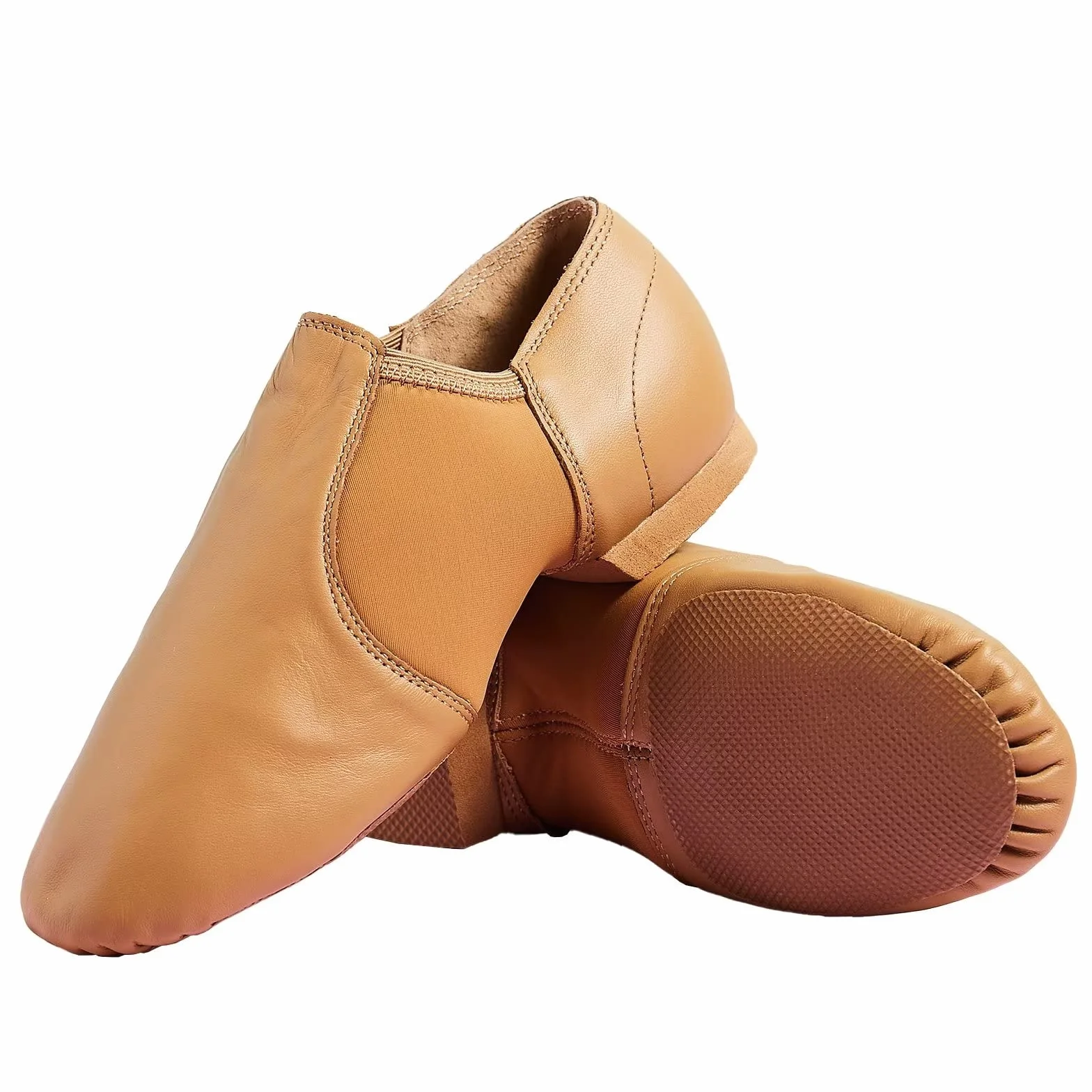 Zapatillas de Jazz Cuero Genuino Suela Partida Zapatos de Danza Modern Jazz para Mujer Hombre