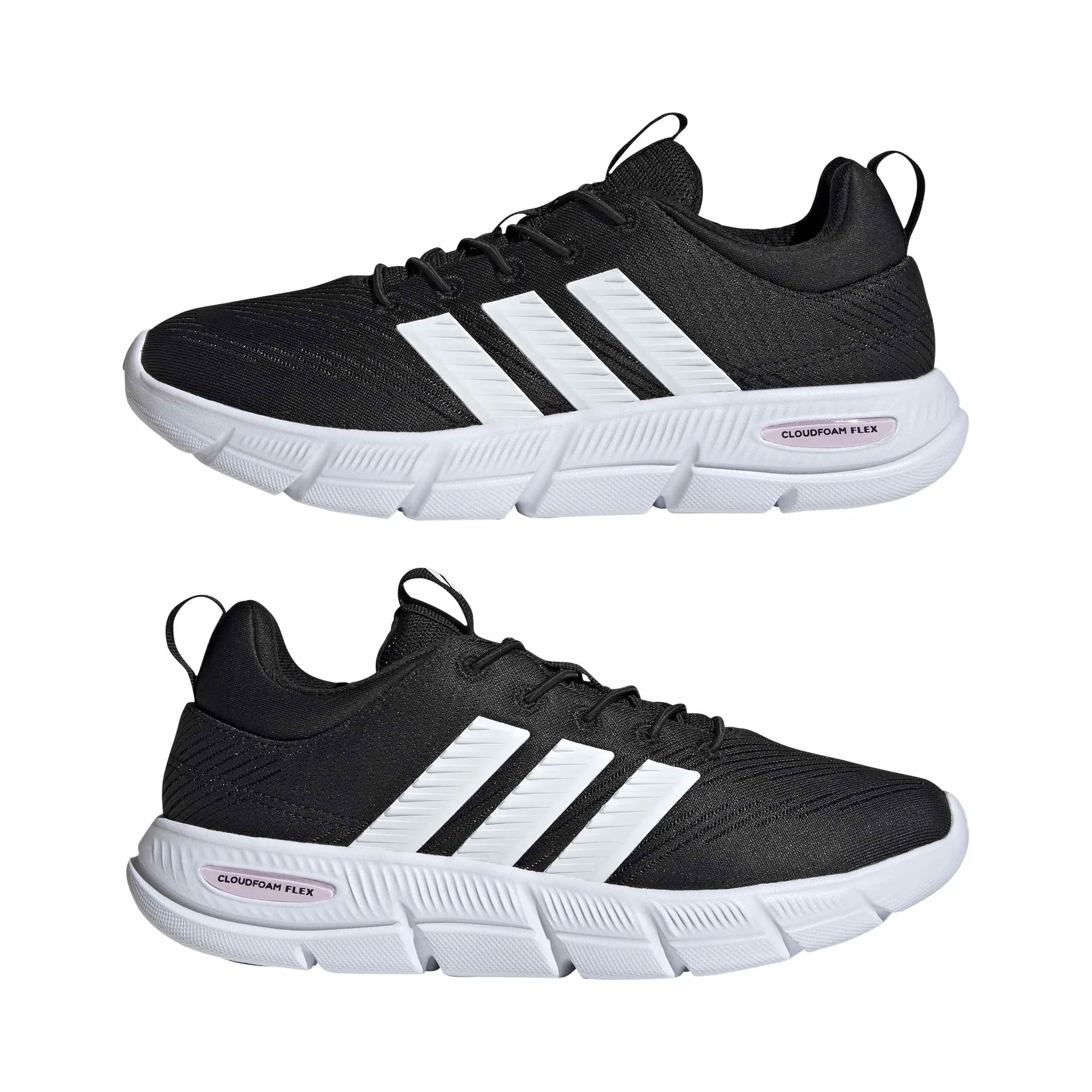 adidas Women's Zapatilla con Cordones ELÁSTICOS Cloudfoam Flex