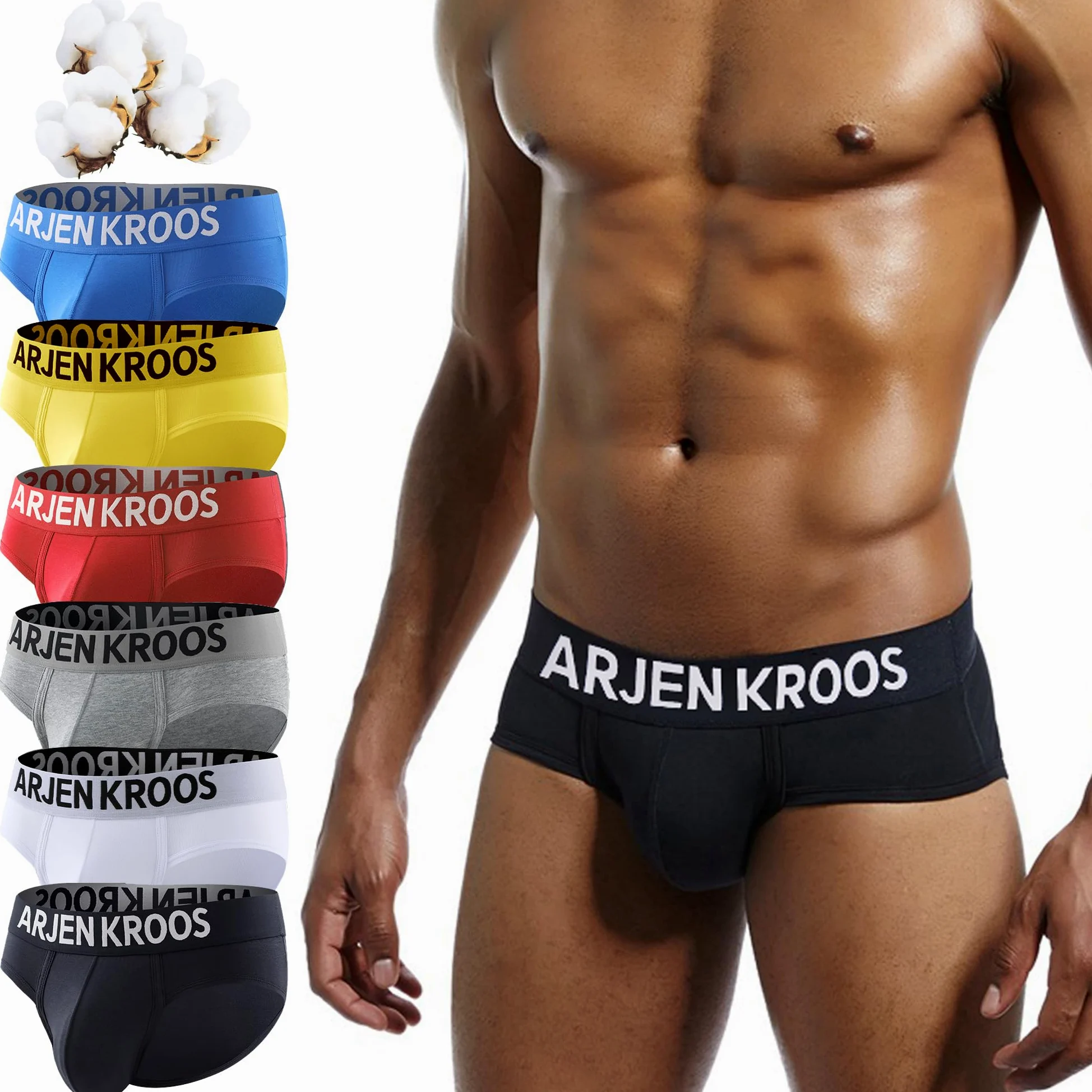 Casey Kevin Slips Hombre Algodon Ropa Interior Briefs Calzoncillo para Hombre Deportivos Calzoncillos