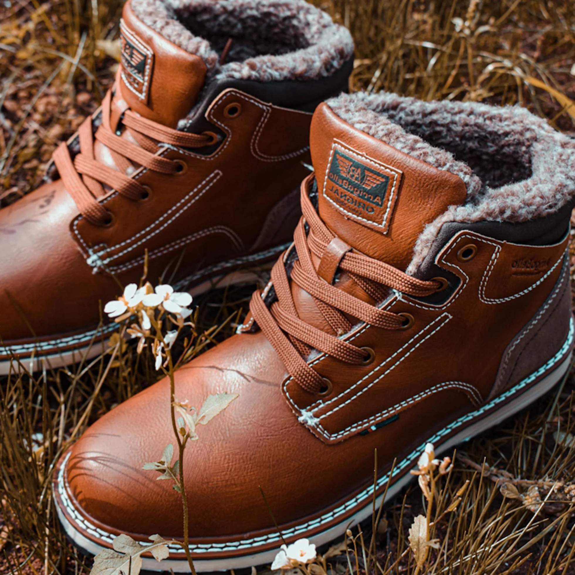 ARRIGO BELLO Botas Hombre Invierno Botines Senderismo Nieve Cálido Antideslizante Trekking Zapatos Talla 41-46