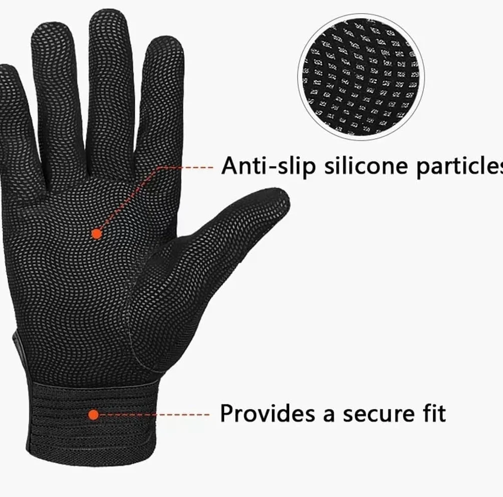 Guantes de Ciclismo Guantes De Guantes Ciclismo Táctil Unisex Camping Senderismo Guantes De Dedos Guantes Deportivos (Color : Black, Size : M)