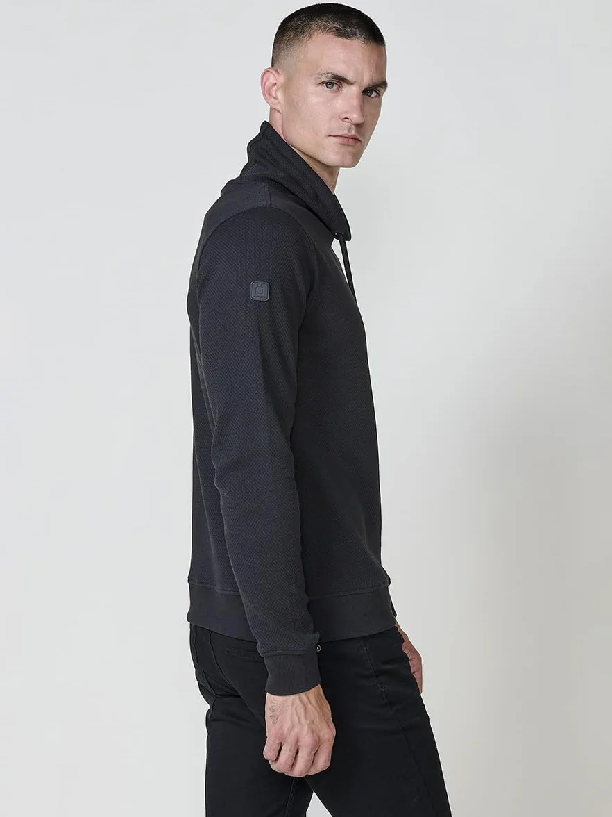 Koroshi Sudadera Hombre Cuello Alto con Cordón Ajustable 2521SU32