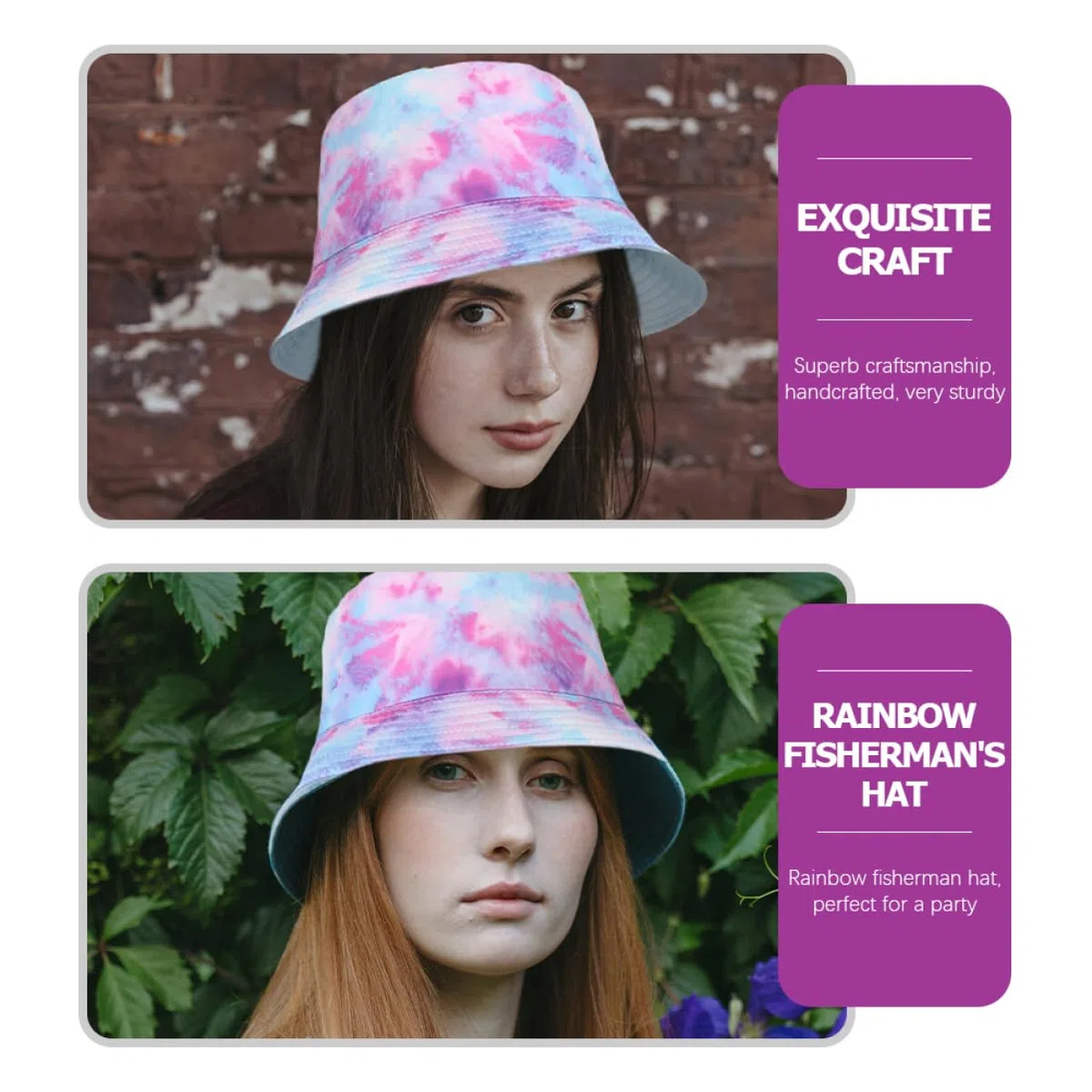CALLARON 2piezas Sombrero De Pescador Doble Cara Protección UV Sombrero para Mujeres para Actividades y Excursiones Diseño y