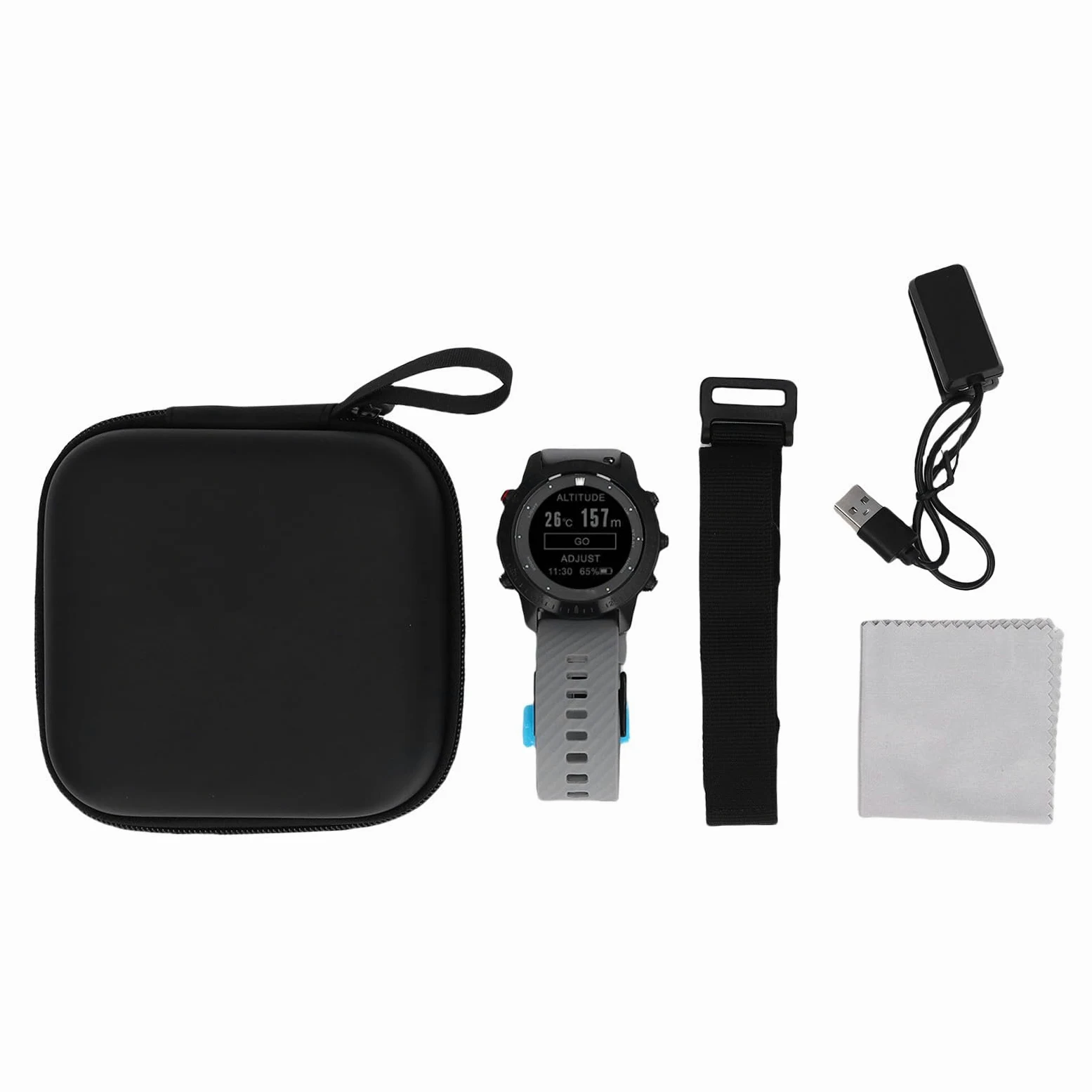 CHICIRIS Buceo Watch Reloj de pulsera Buceo Buceo Reloj Deportivo con Funda de Aleación de Ti Correa de Silicona -Sensor de Profundidad para Natación para Snorkel con Bicicleta