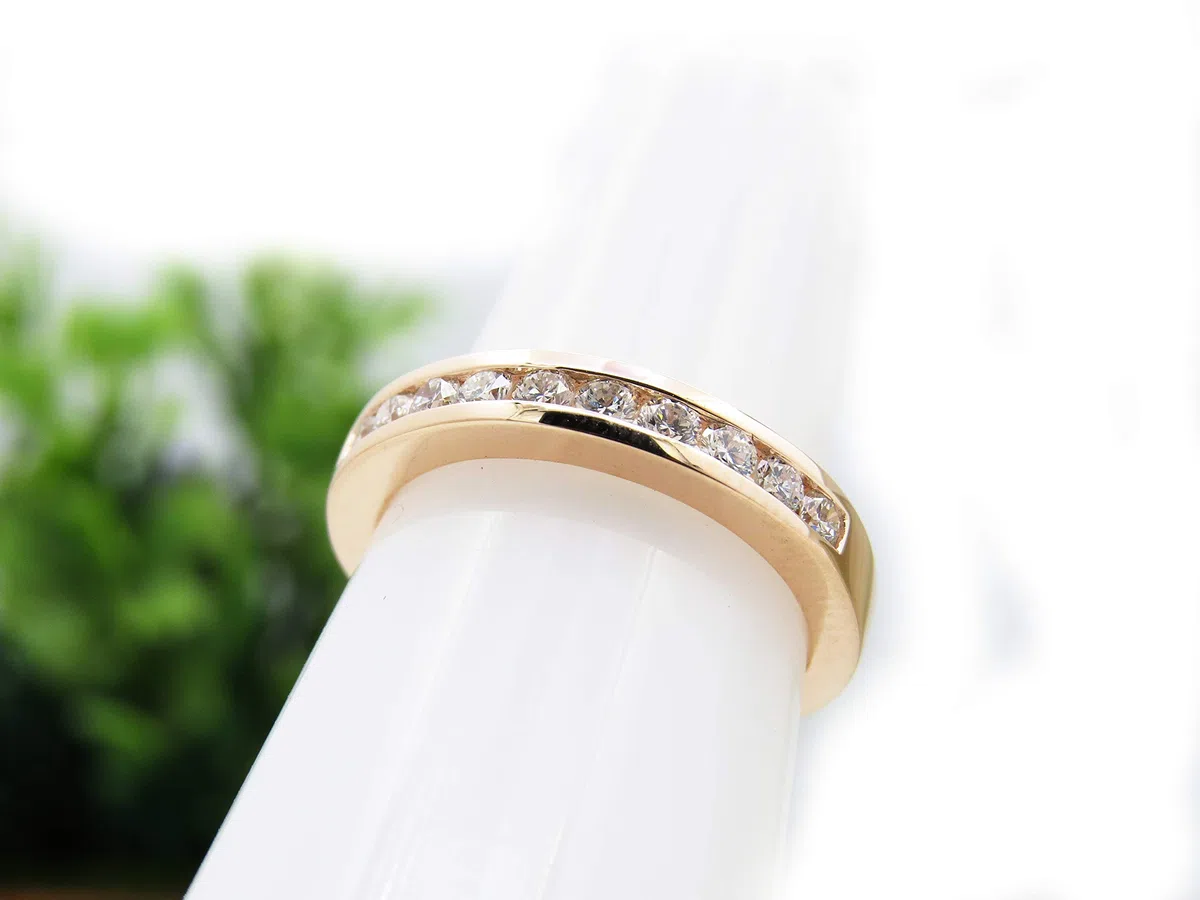 DazzlingRock Collection 10 quilates oro rosa redonda H-I Diamante cultivado en laboratorio
