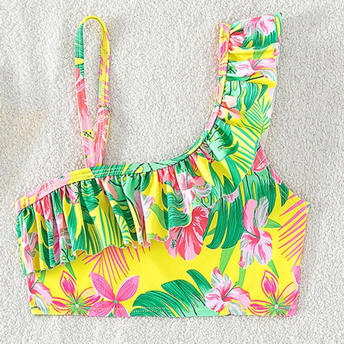 Generisch Traje de baño niñas niños niño niña primavera verano estampado sin mangas chaleco vacaciones pantalones cortos playa traje de baño traje de baño ropa
