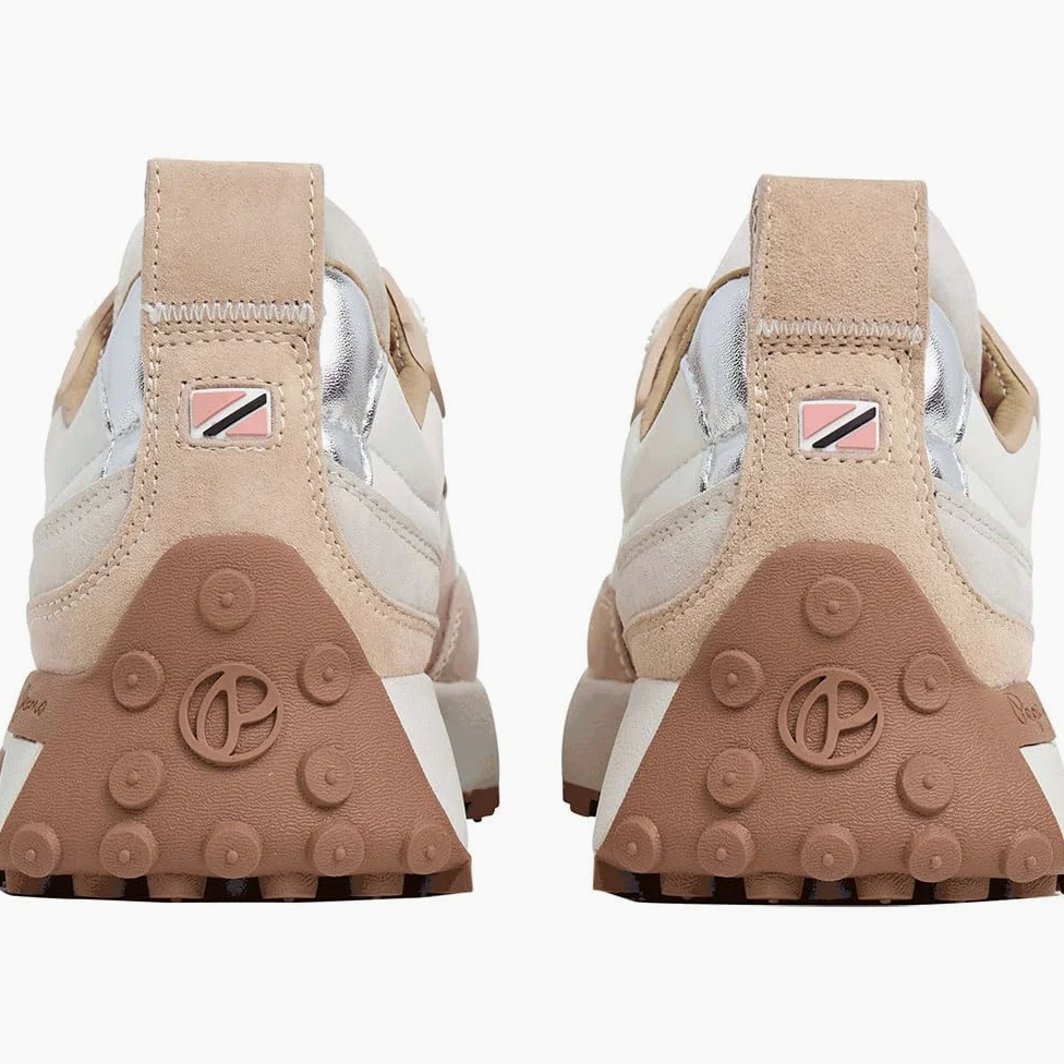 Pepe Jeans Tenis Lucky Original para Mujer, Beige Off Lace Beige, 5 UK