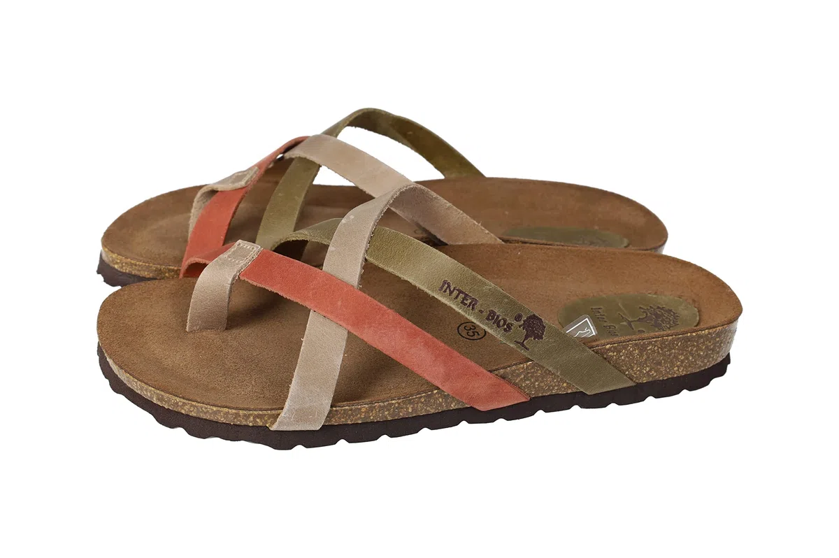 Inter Bios 7113 Sandalia BIOS Beige Mujer Sandalias