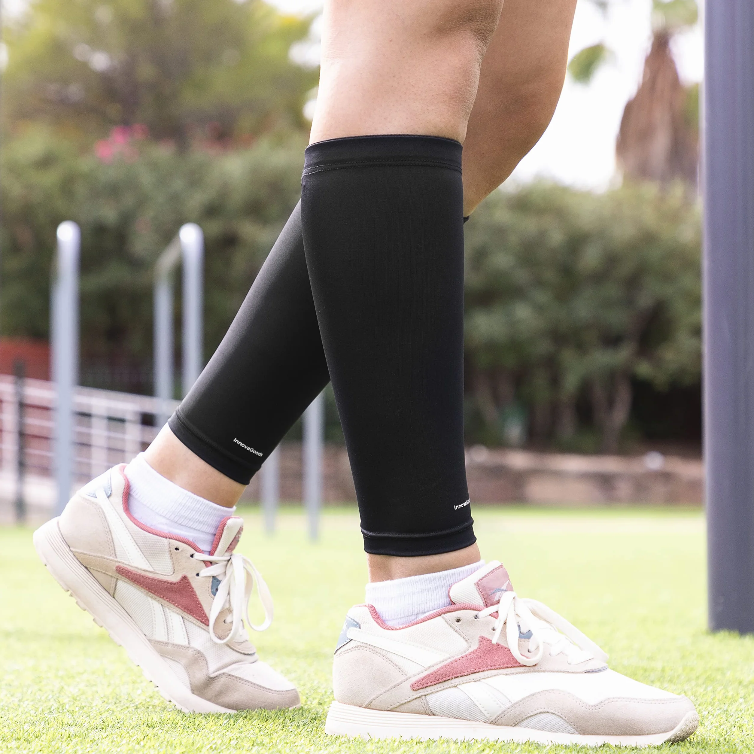InnovaGoods Slexxers Pantorrilleras Deportivas de Compresión Unisex adulto (Pack de 1)