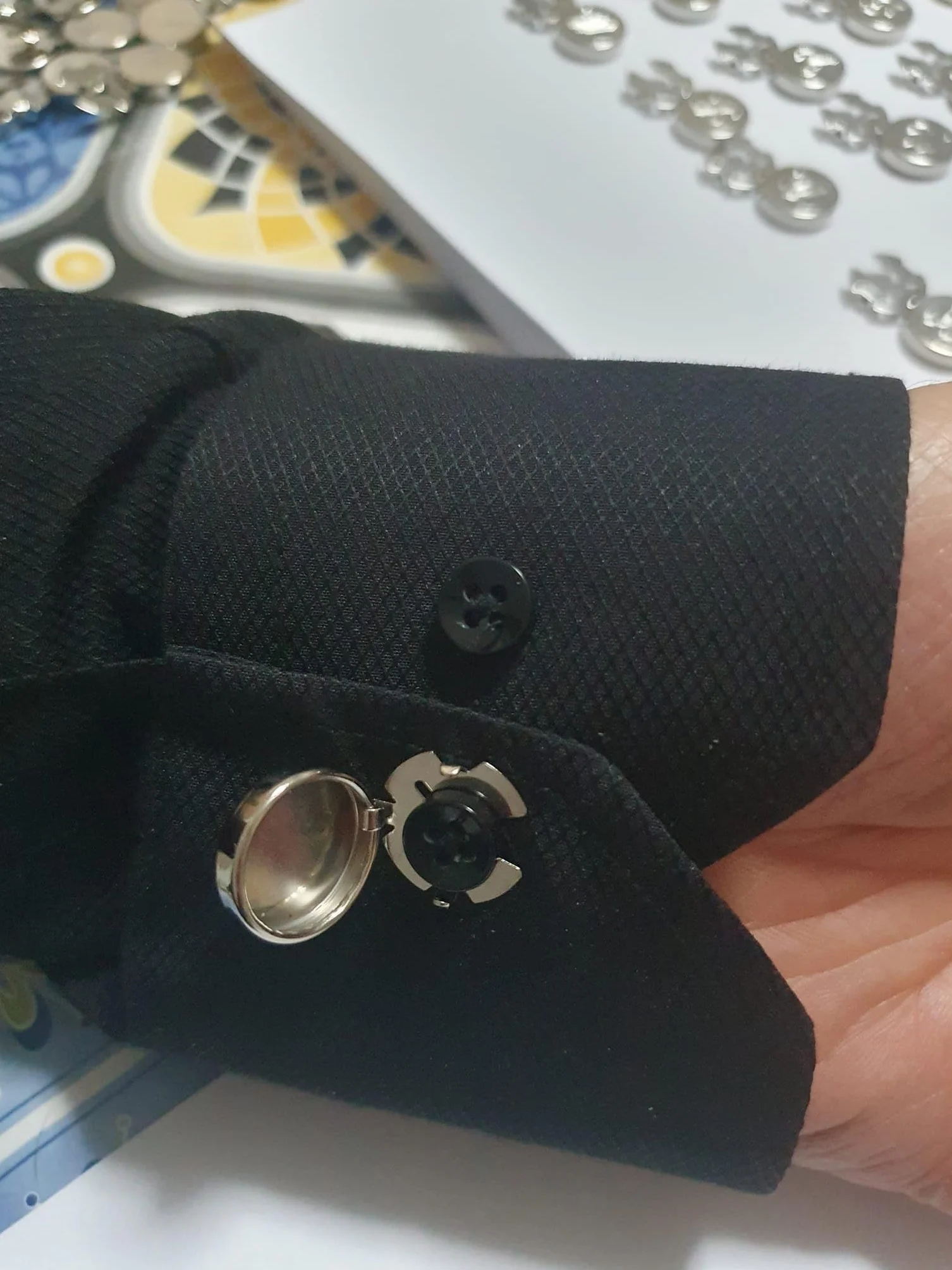 1 par de cubrebotones personalizados, 1 inicial cubrebotón, elegir color oro, plata, etc. Bijoux hombre, llavero, LATÓN MOJADO