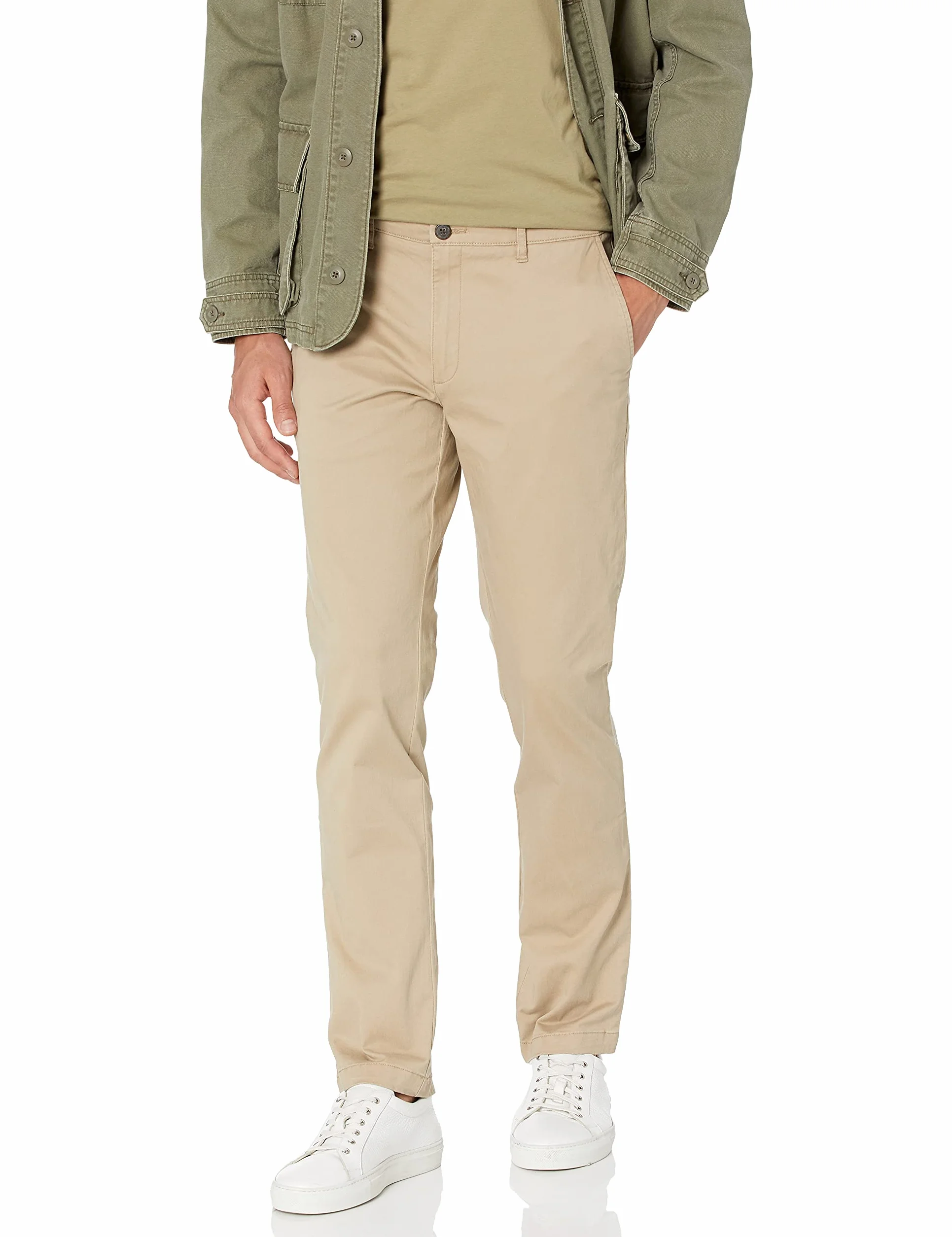 Amazon Essentials Pantalón Chino Elástico, Cómodo, Lavado y de Ajuste Ceñido (Previamente Goodthreads) Hombre