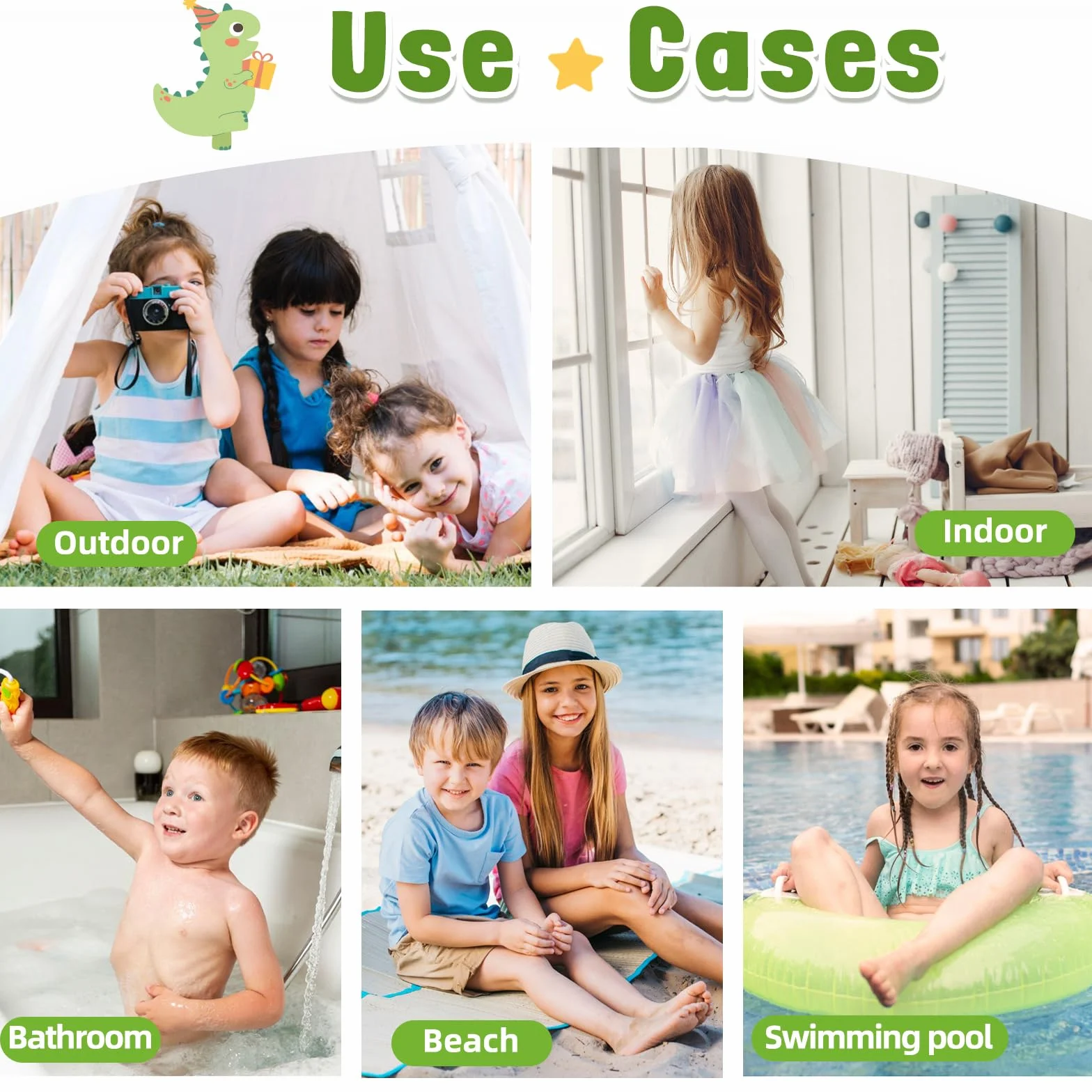 Chanclas Niña Piscina Zapatillas de Baño Playa Niño Verano Ligera Antideslizante Sandalias de Ducha para Interior y Exterior