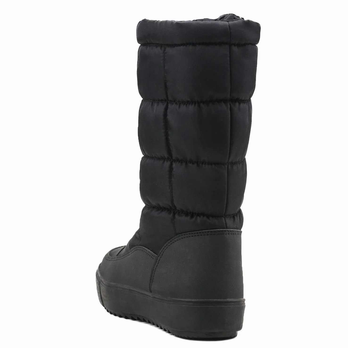 Shenji Zapatos de Mujer de Invierno - Botas de Nieve con Tela Estampada de Nylon Caliente y Suave H7624