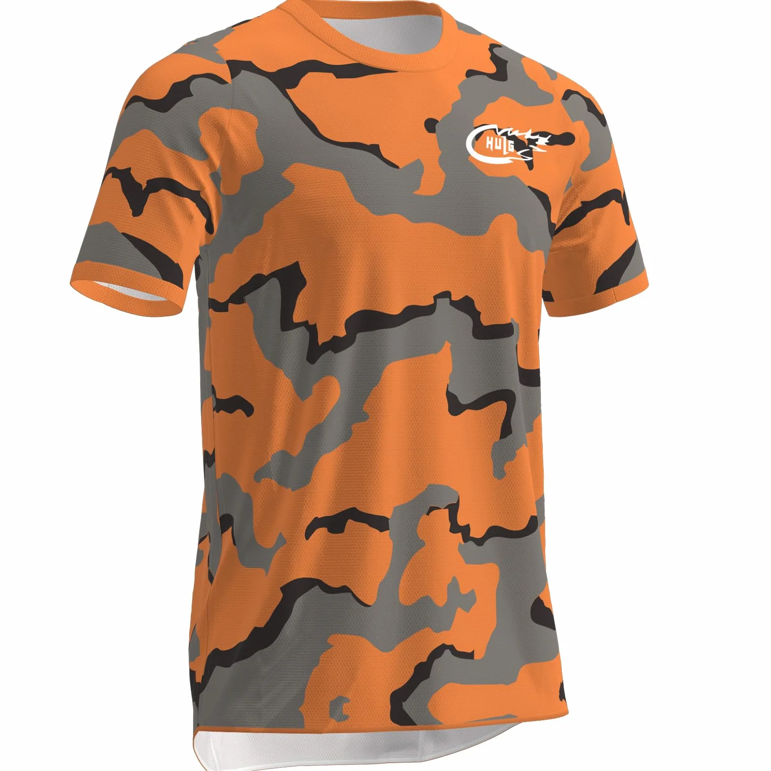 HULG Camisetas de Ciclismo para Hombre, Camiseta Corta de Mountain Bike/MTB