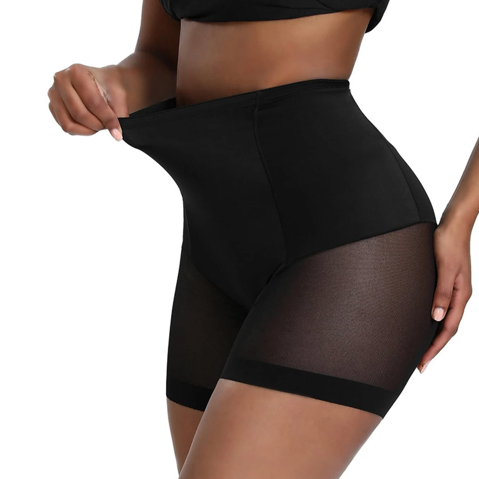 Entrenador de Cintura Alta para Mujer, Ropa Moldeadora Costura de Malla, Bragas con Control de Barriga, Moldeador de Cuerpo, Ropa Interior Adelgazante