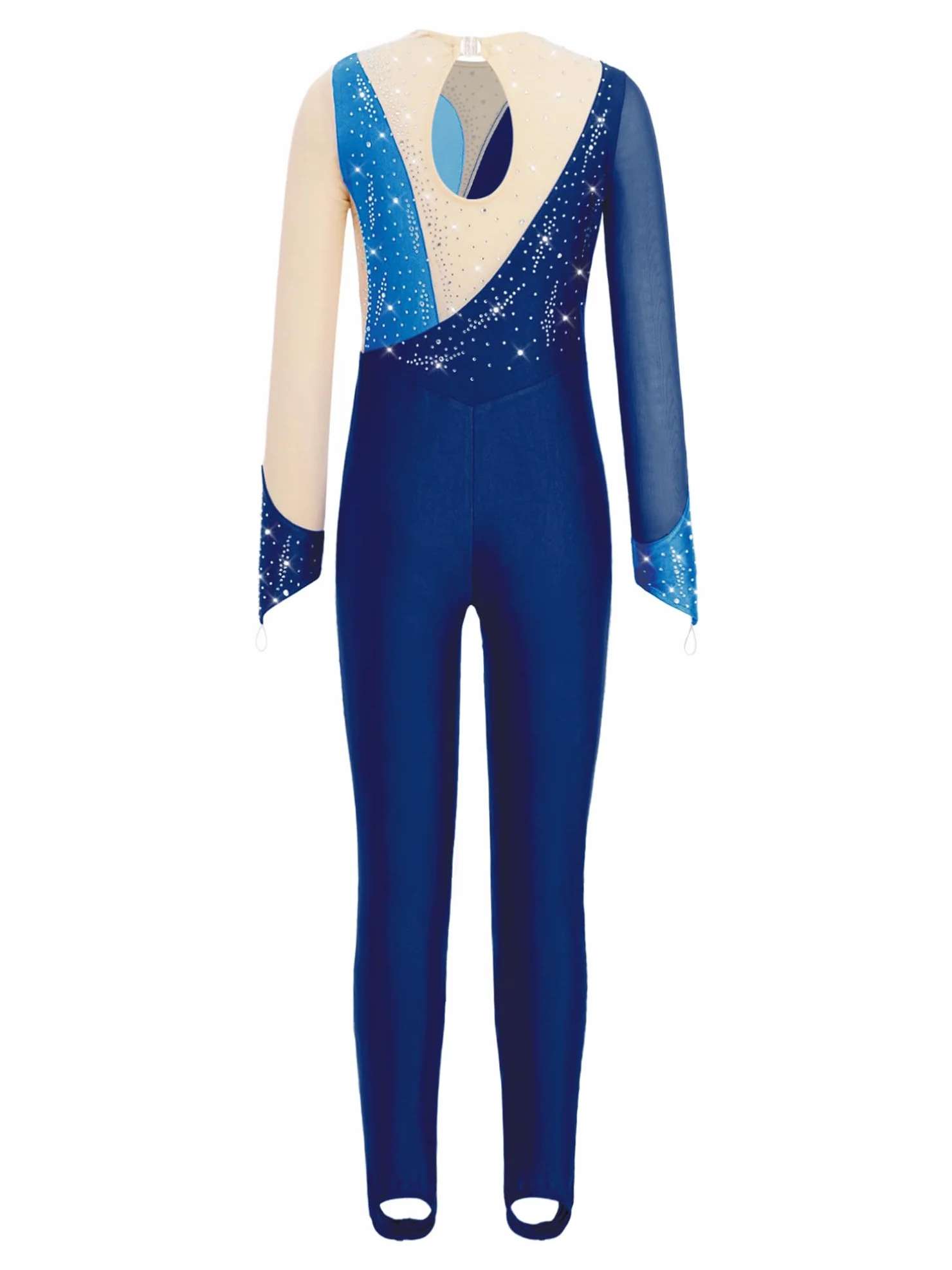 TiaoBug Maillot De Gimnasia Niña Leotardo De Danza Ballet Manga Larga Body Clásico Elástico Mono Brillante De Baile Deportivo